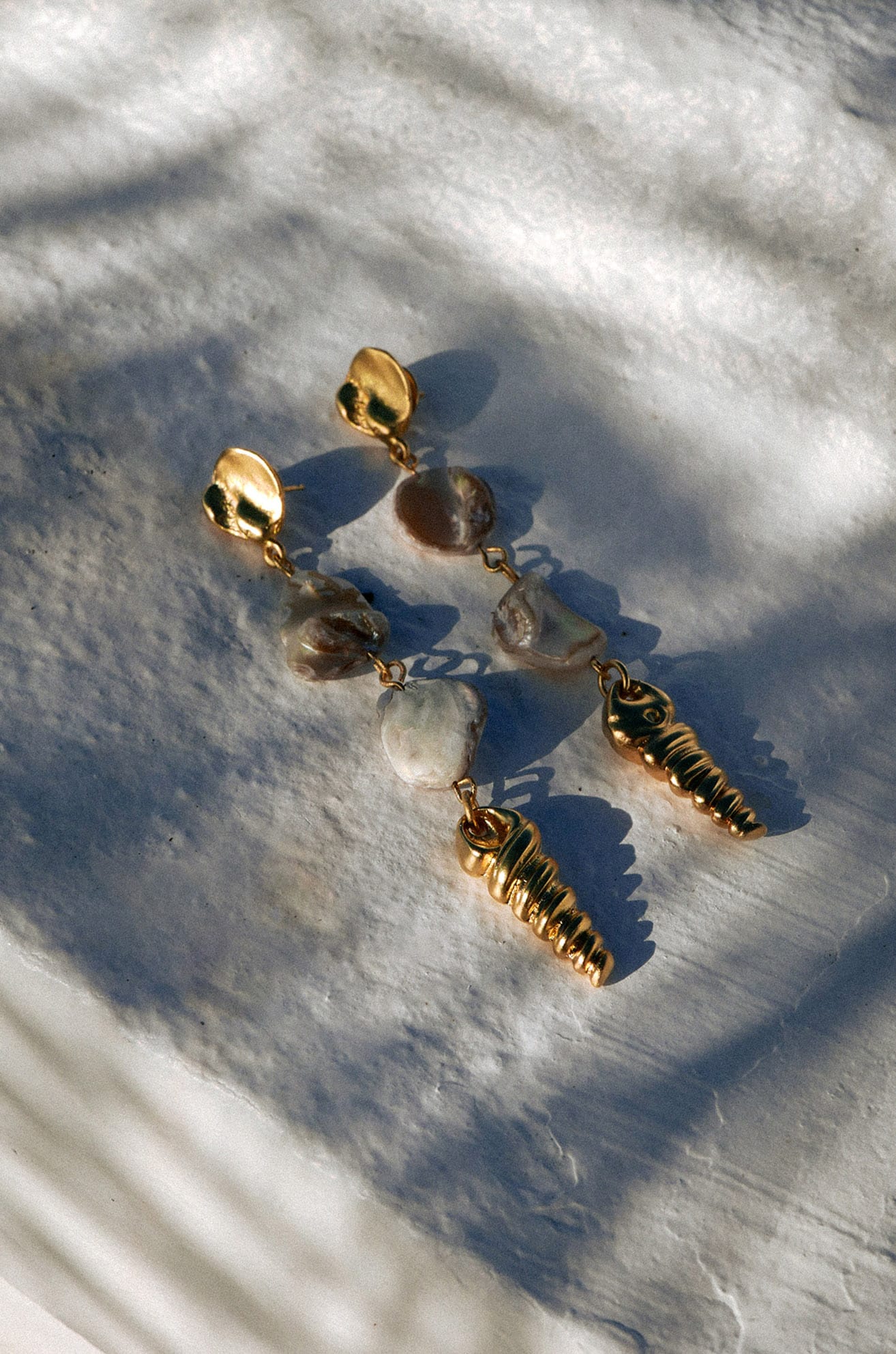 Adara Drop Earrings - Gold - Image 3