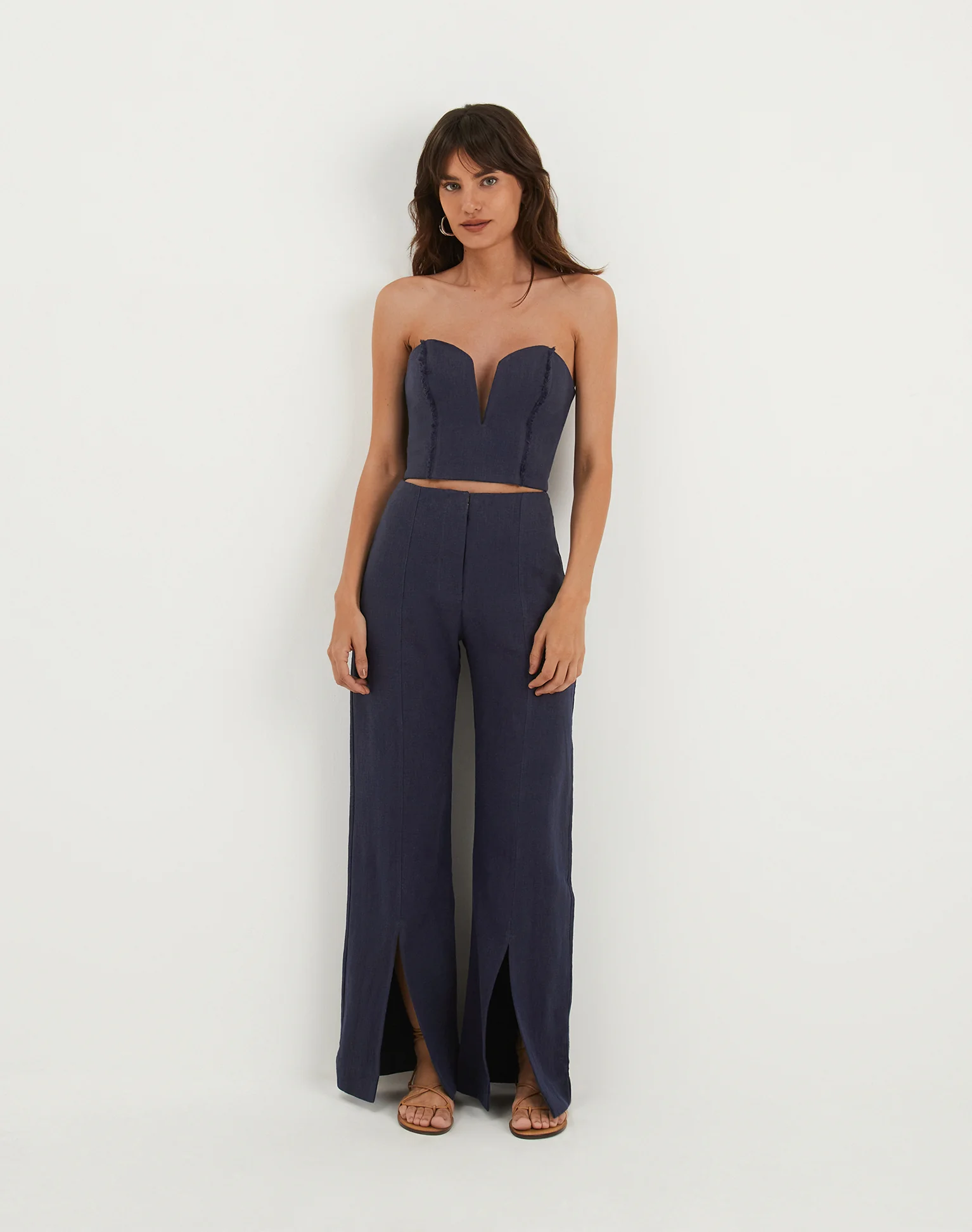 Alain Split Front Pants - Sailboat - Image 2