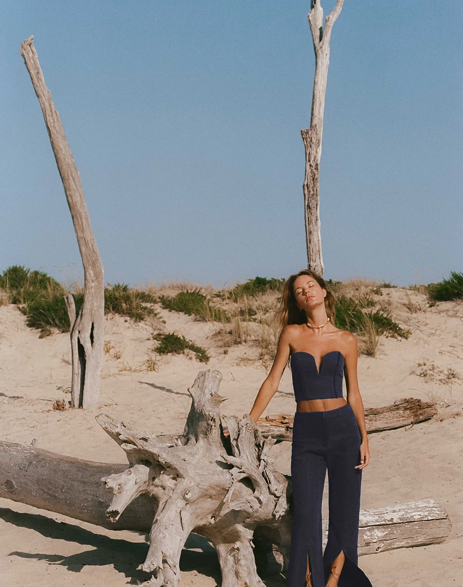 Alain Split Front Pants - Sailboat - Image 3