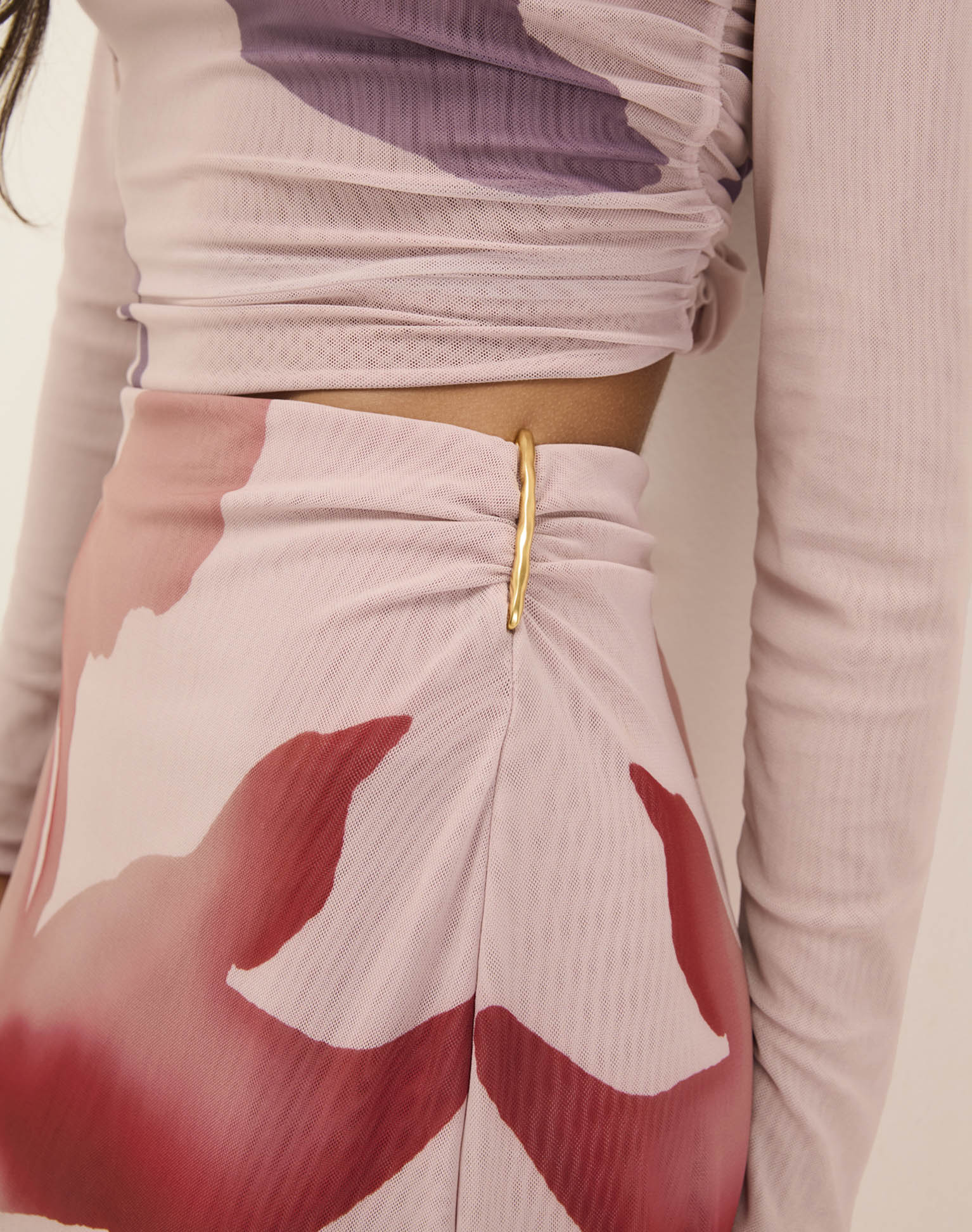 Amira Detail Long Skirt - Floreal - Image 5
