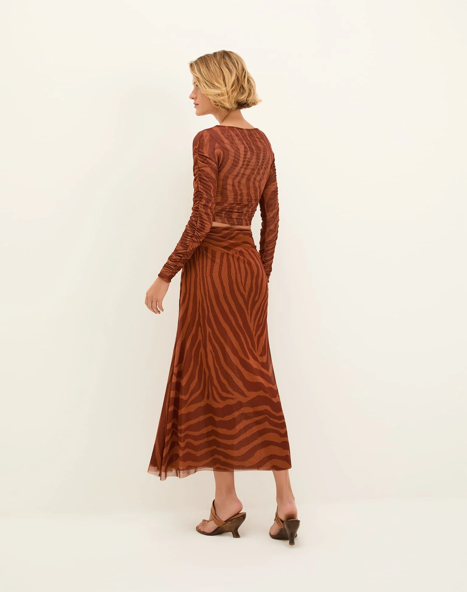 Amira Detail Long Skirt - Sundown - Image 3