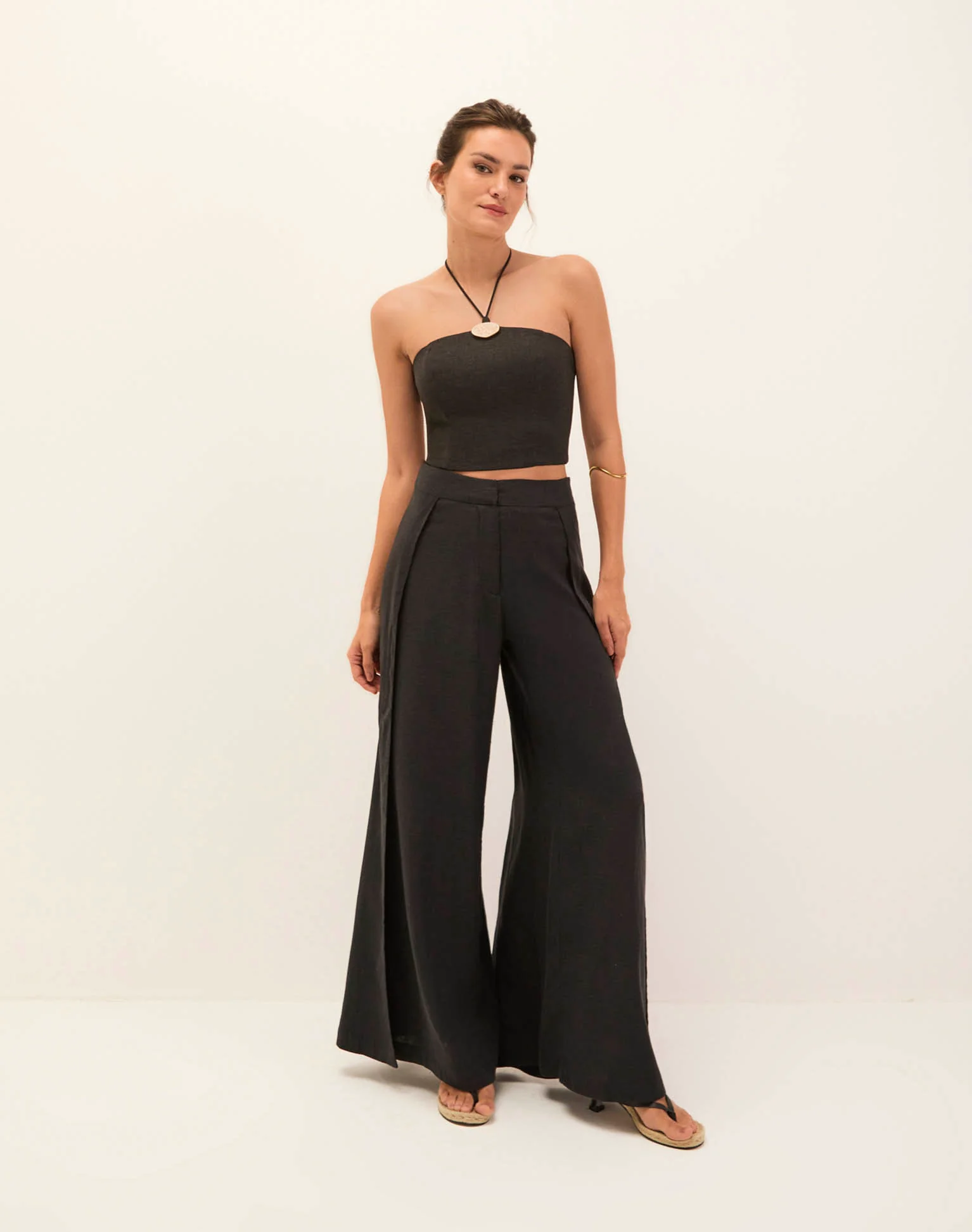 Arden Halter Top - Black - Image 2