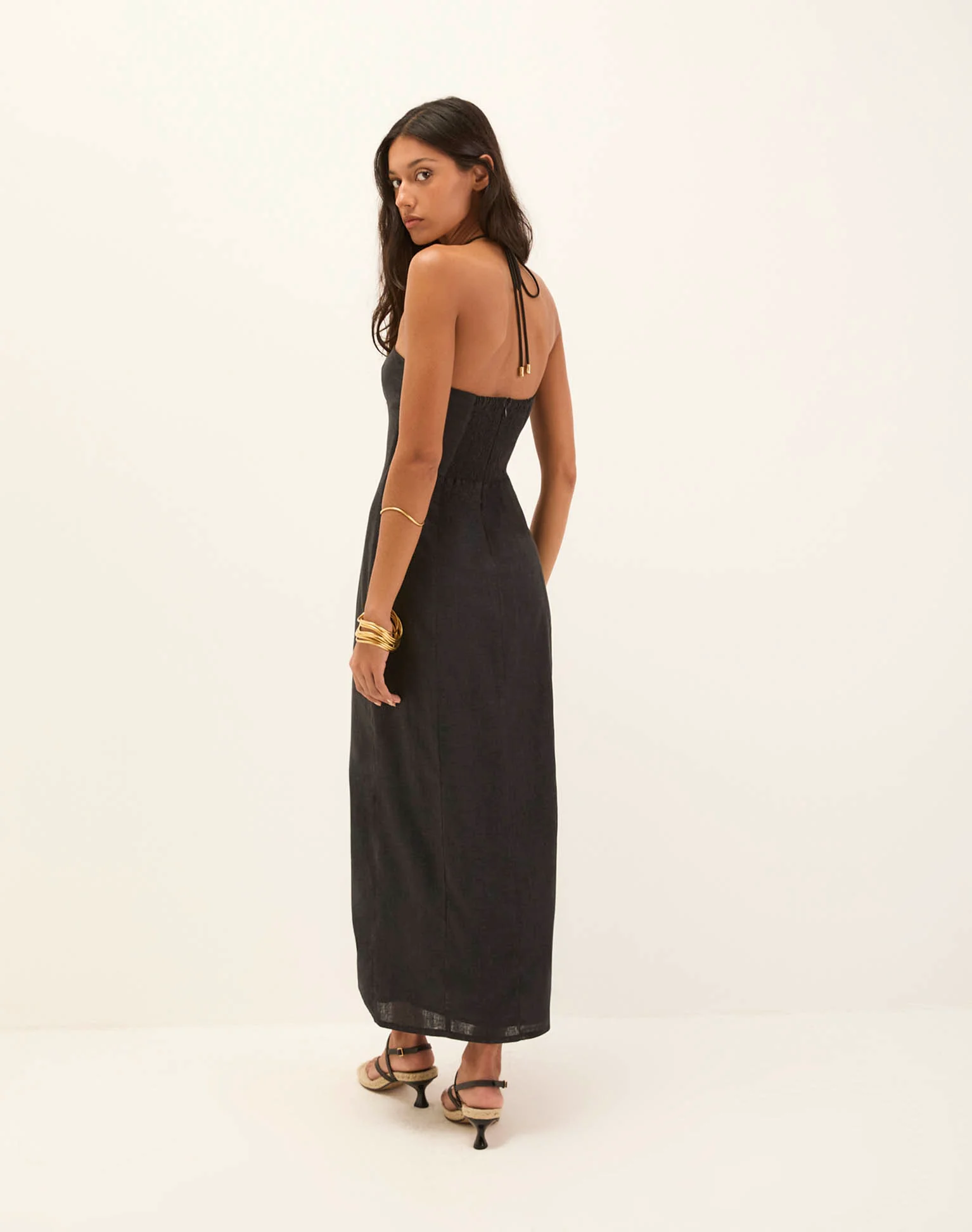 Arden Midi Dress - Black - Image 2