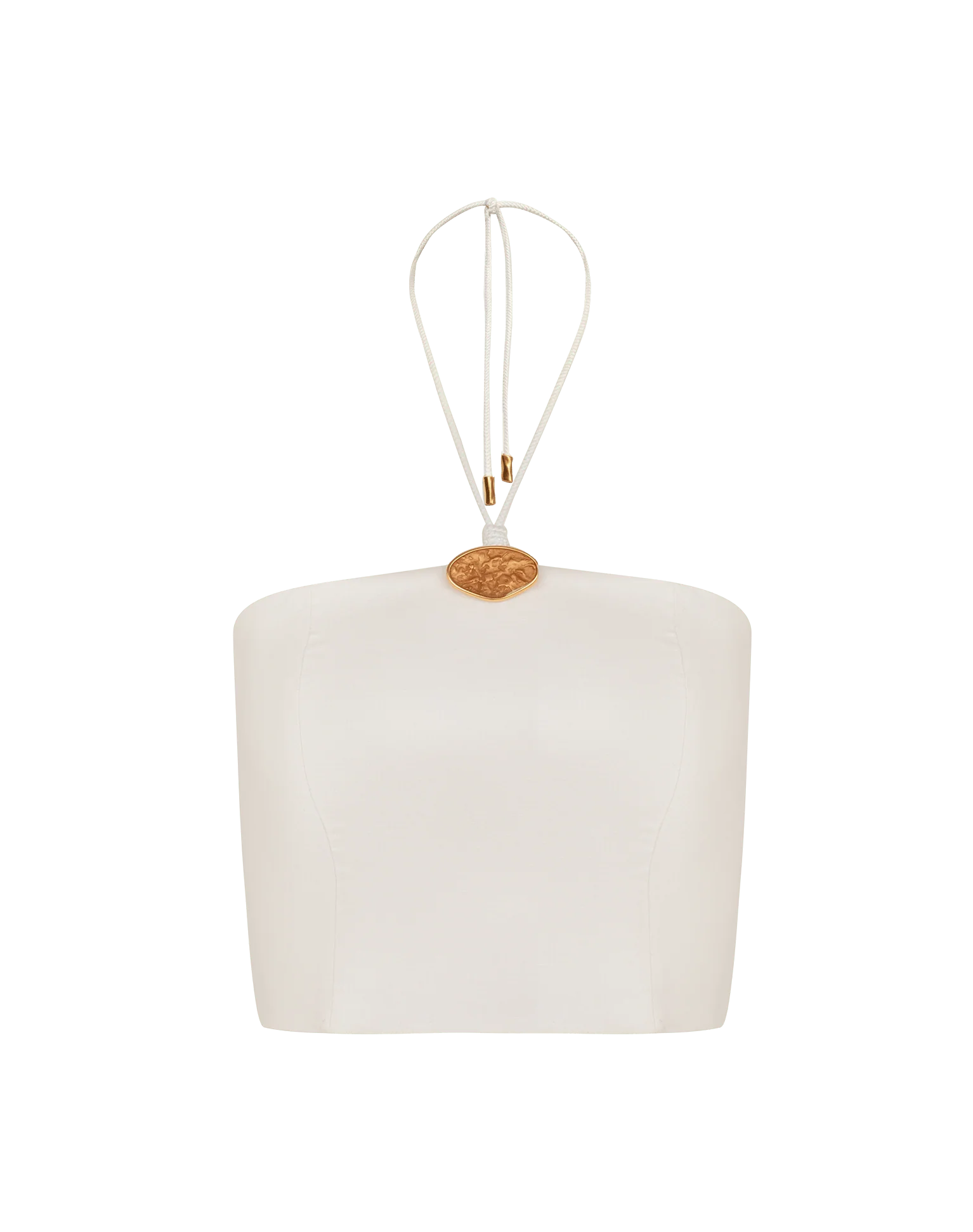 Arden Halter Top - Off White - Image 5