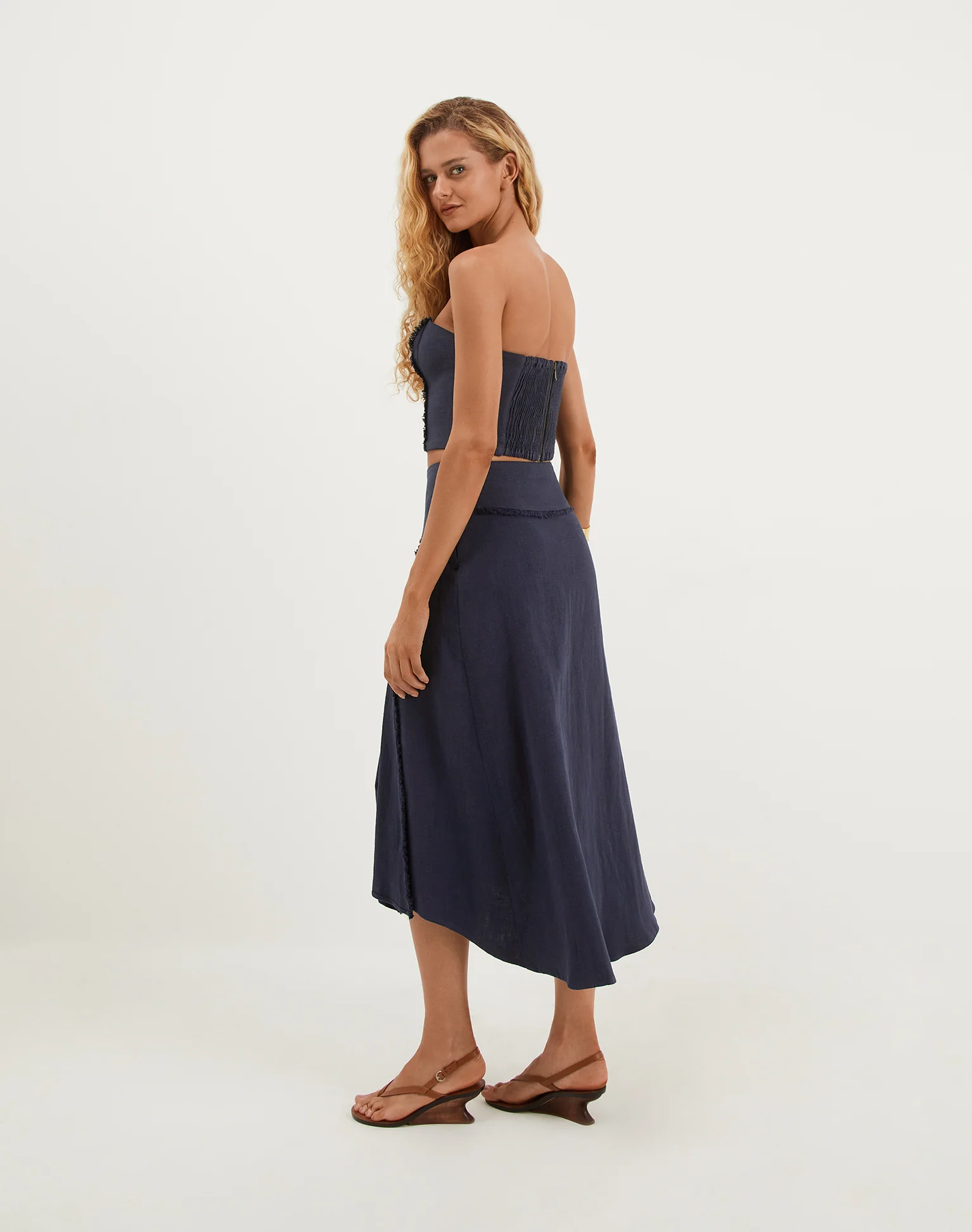 Beatrice Midi Skirt - Sailboat - Image 3