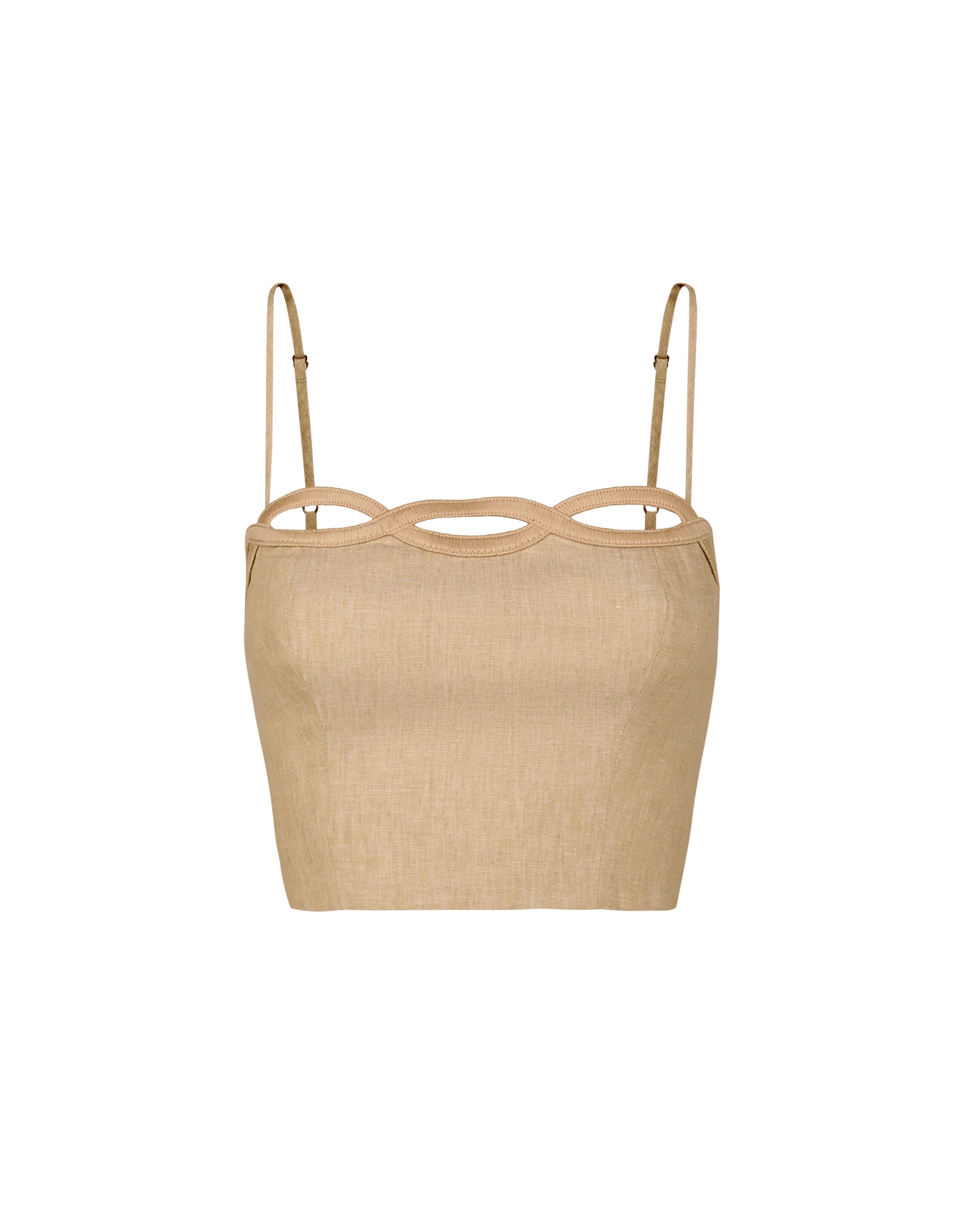 Bianca Cropped Top - Raffia