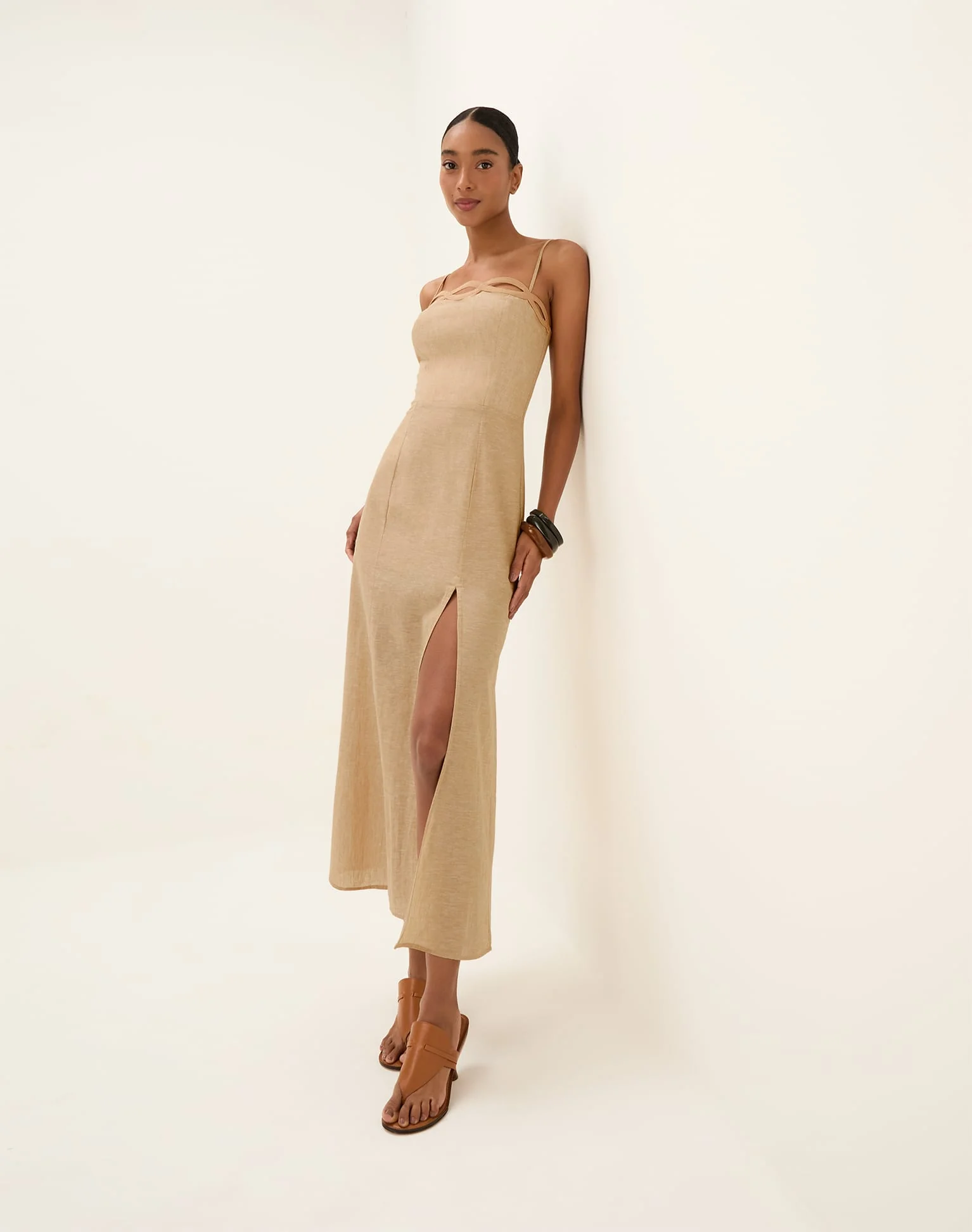 Bianca Long Dress - Raffia