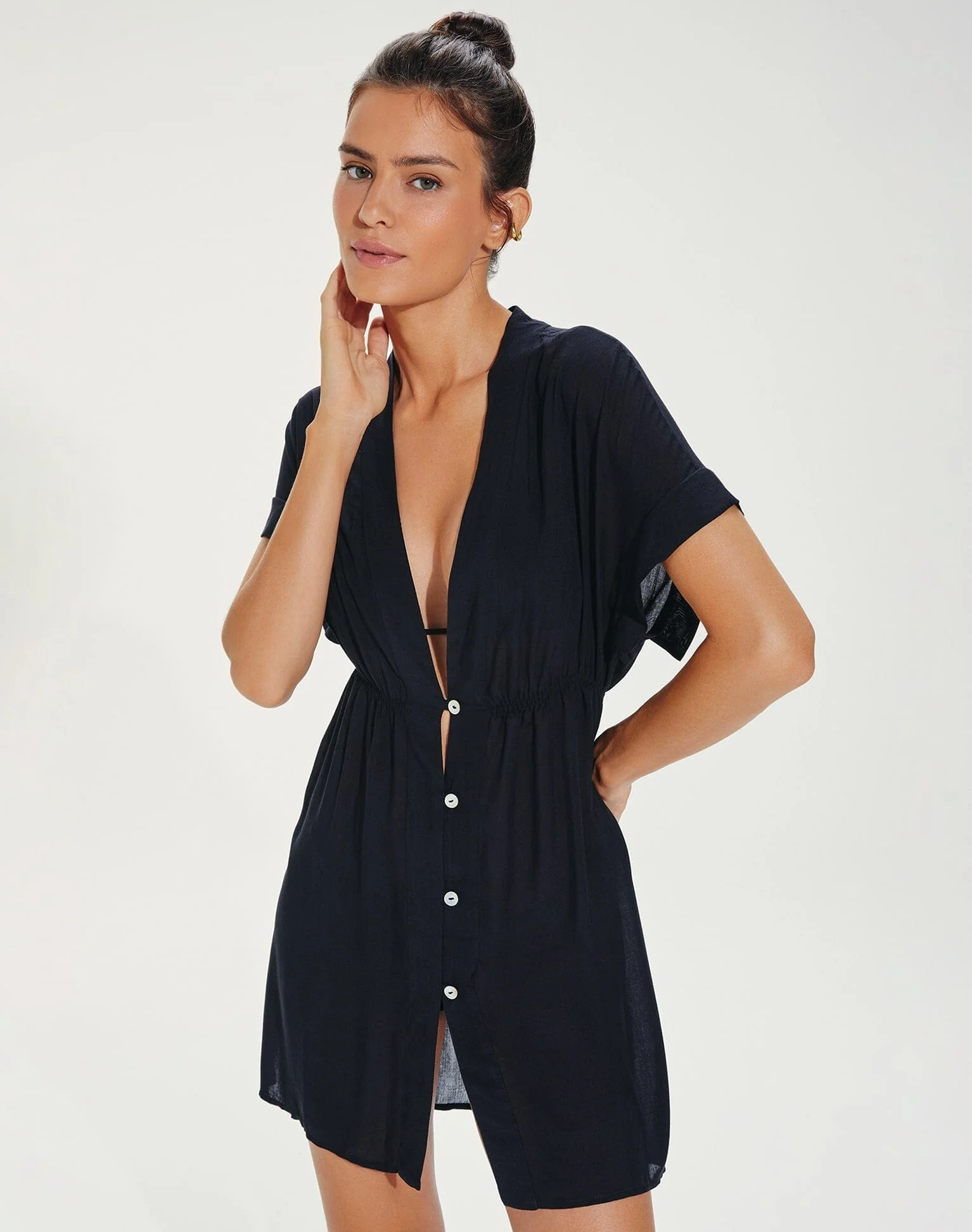 Fuji Caftan - Black - Image 3
