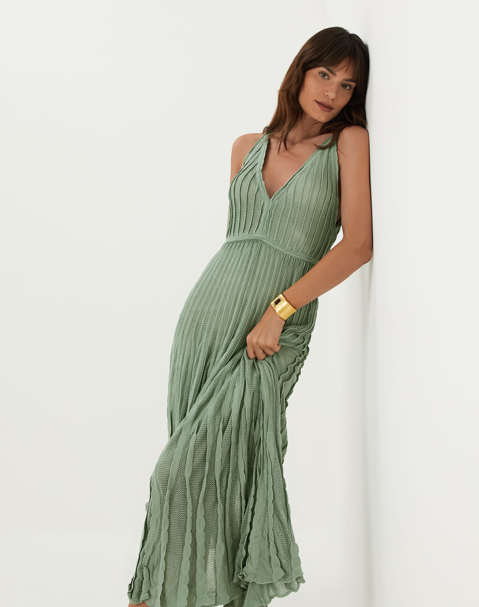 Knit Celina Long Dress - Harbor - Image 5