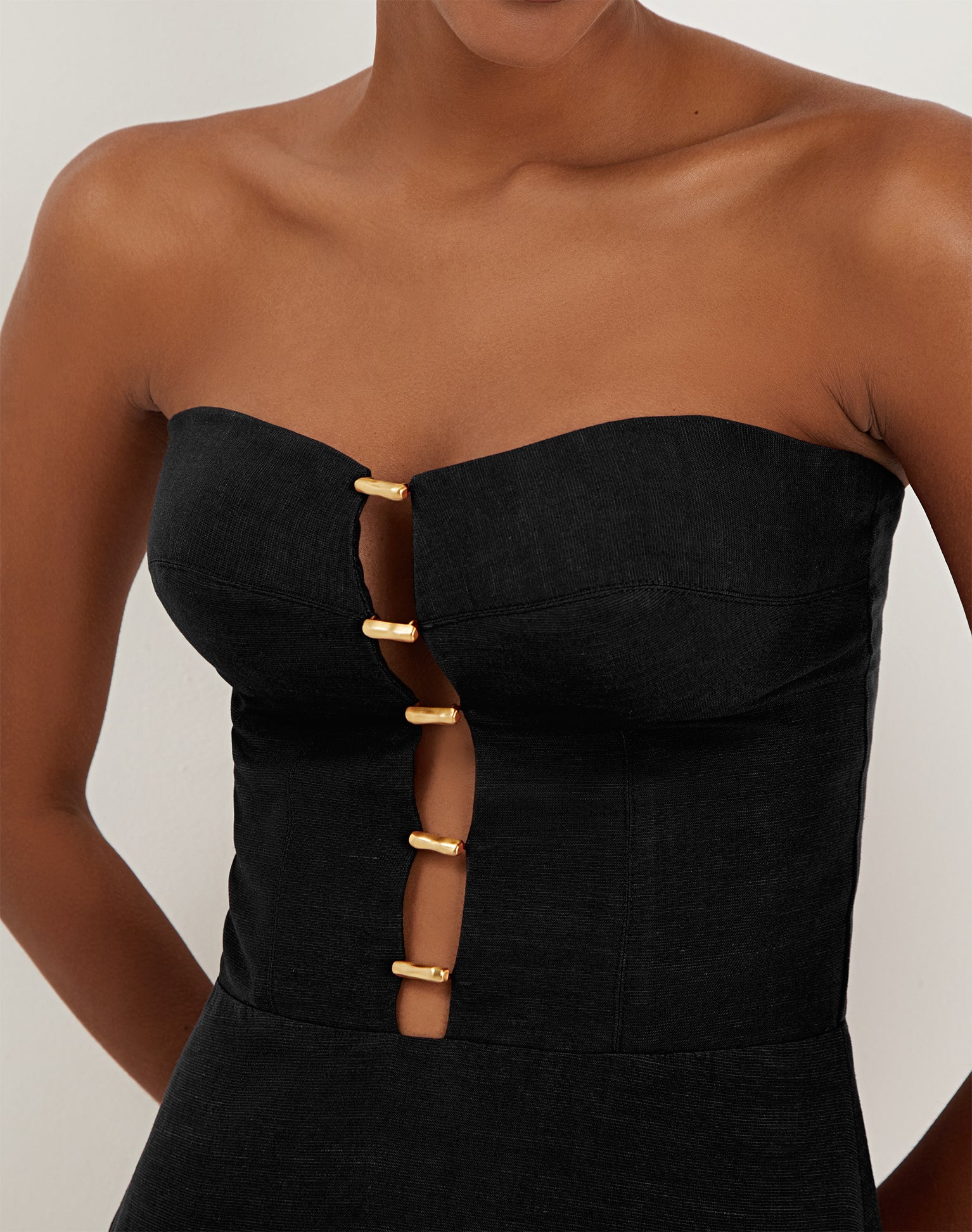 Emilia Midi Dress - Black - Image 3