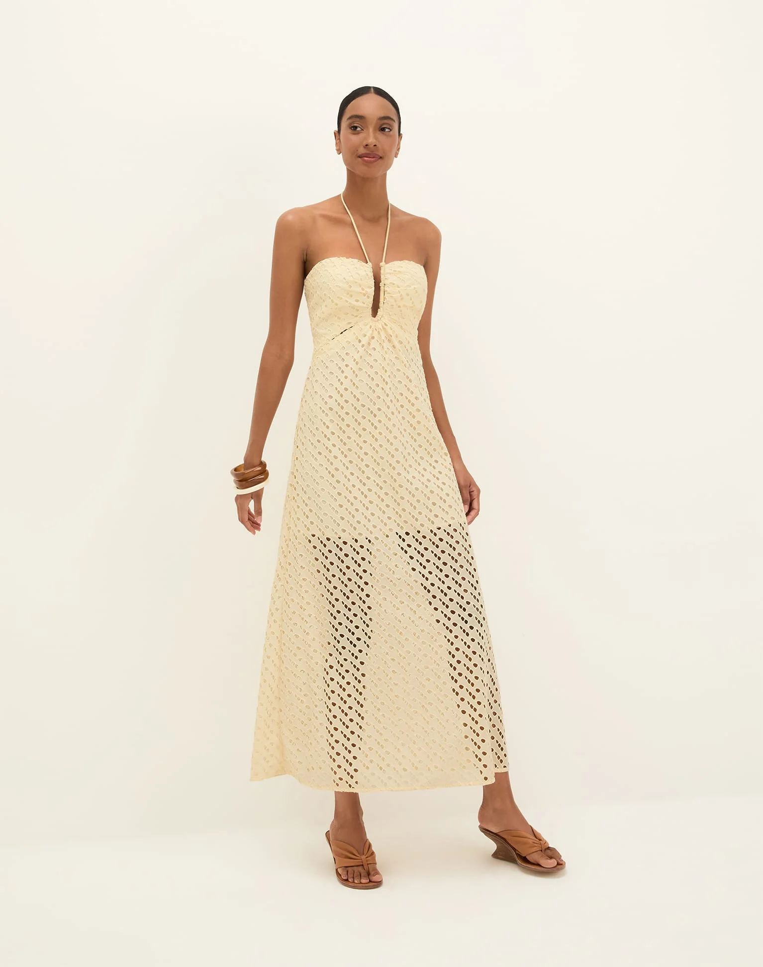 Eyelet Melina Long Dress - Glitz - Image 8