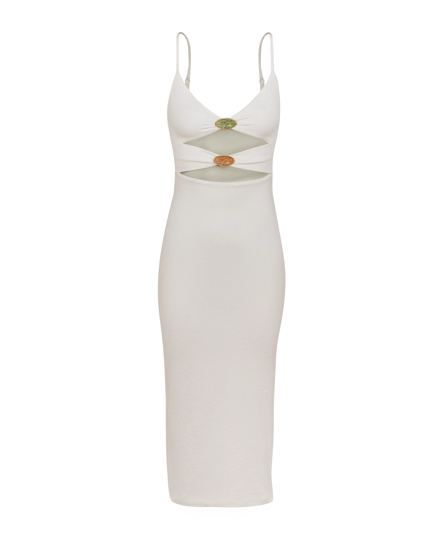 Firenze Petra Midi Dress - White - Image 6