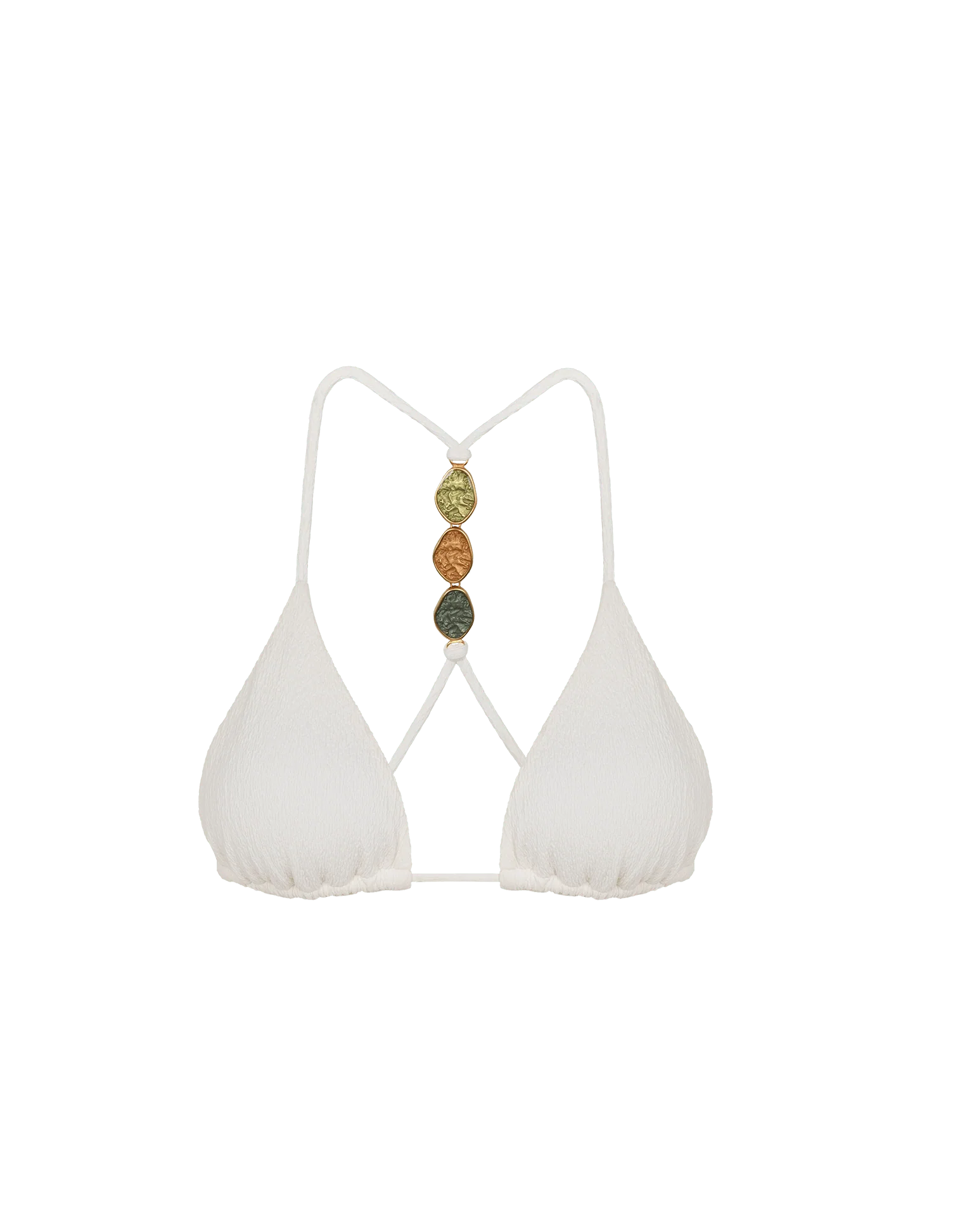 Firenze Petra T Back Tri Top - White - Image 7