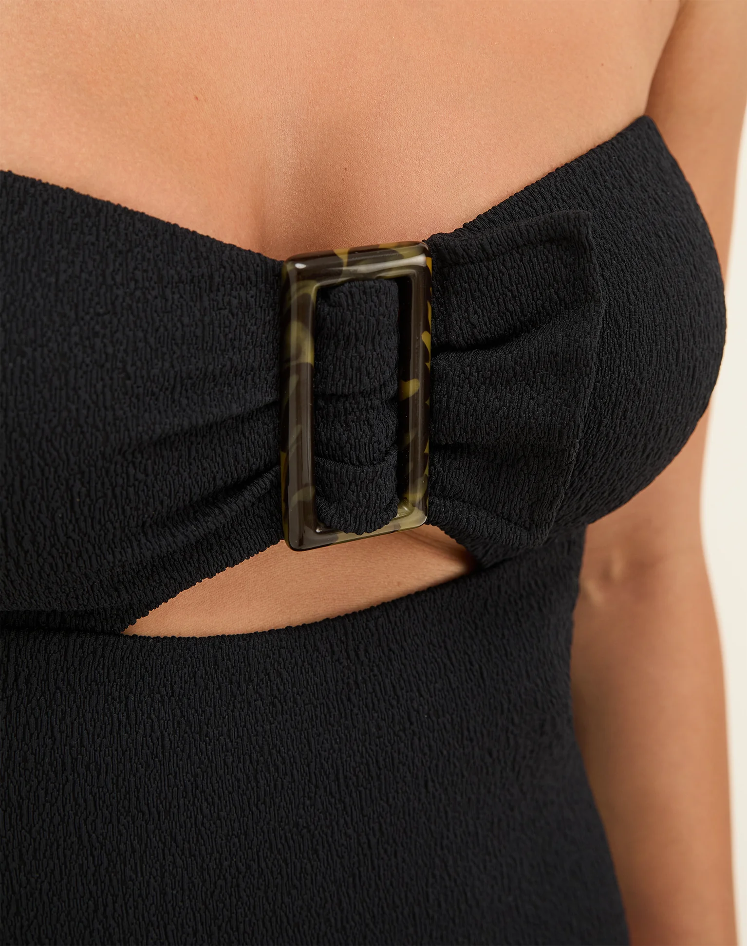 Firenze Sade Bandeau One Piece - Black - Image 4