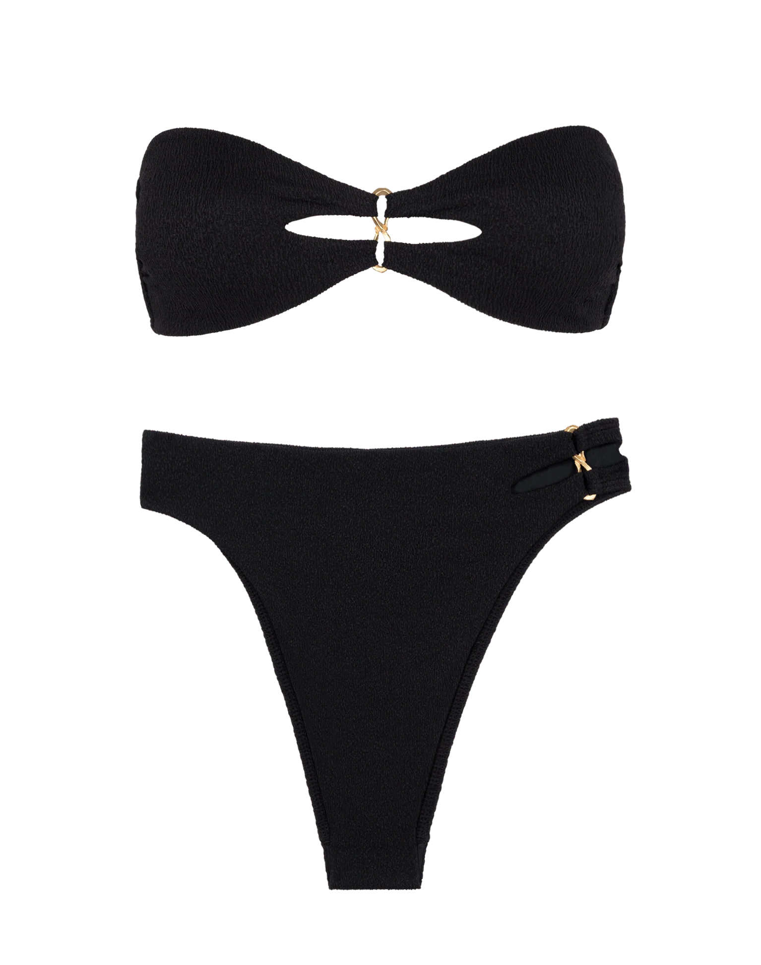 Firenze Solaro Bandeau Top - Black - Image 7