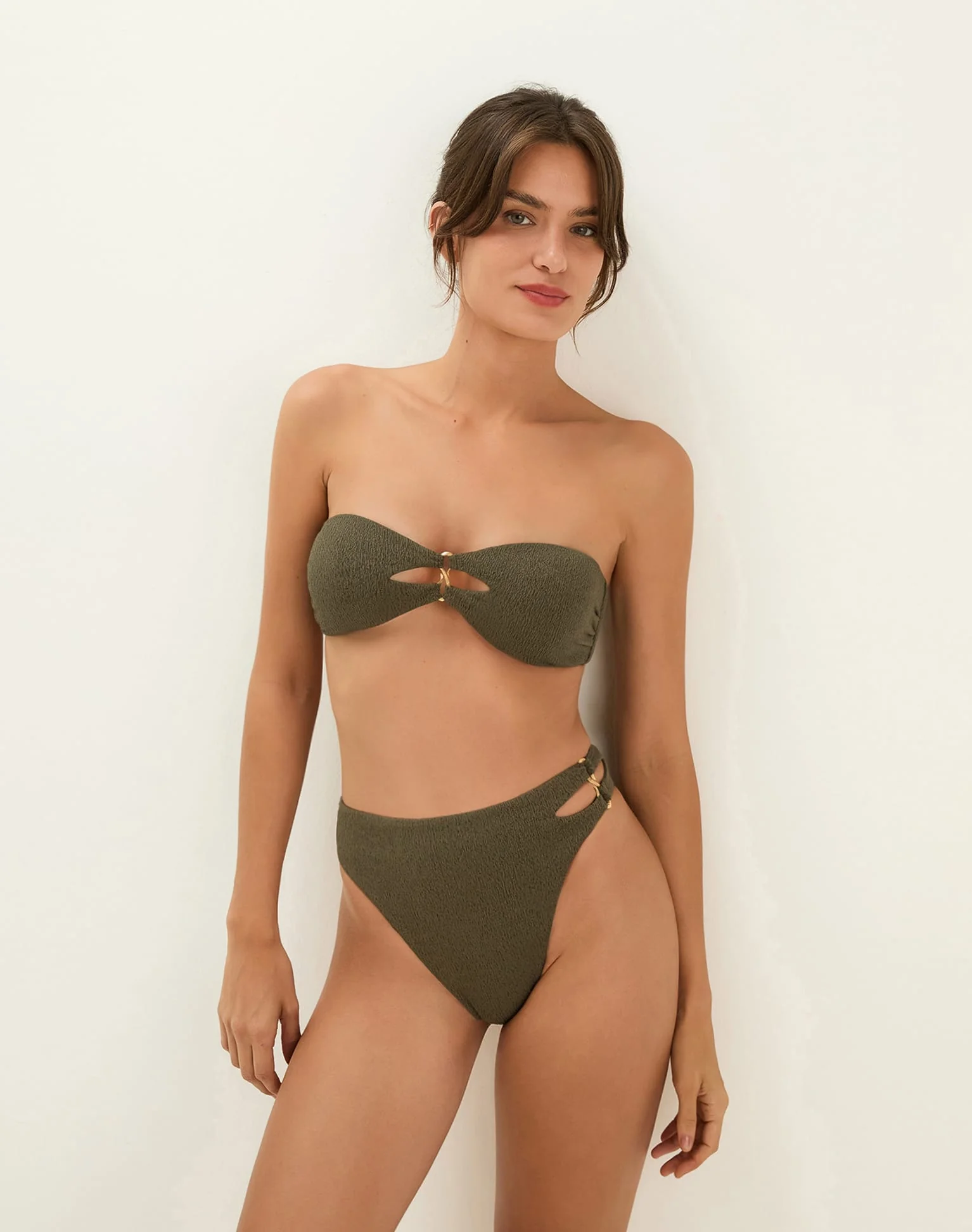 Firenze Solaro Hot Pant Bottom - Evergreen - Image 2