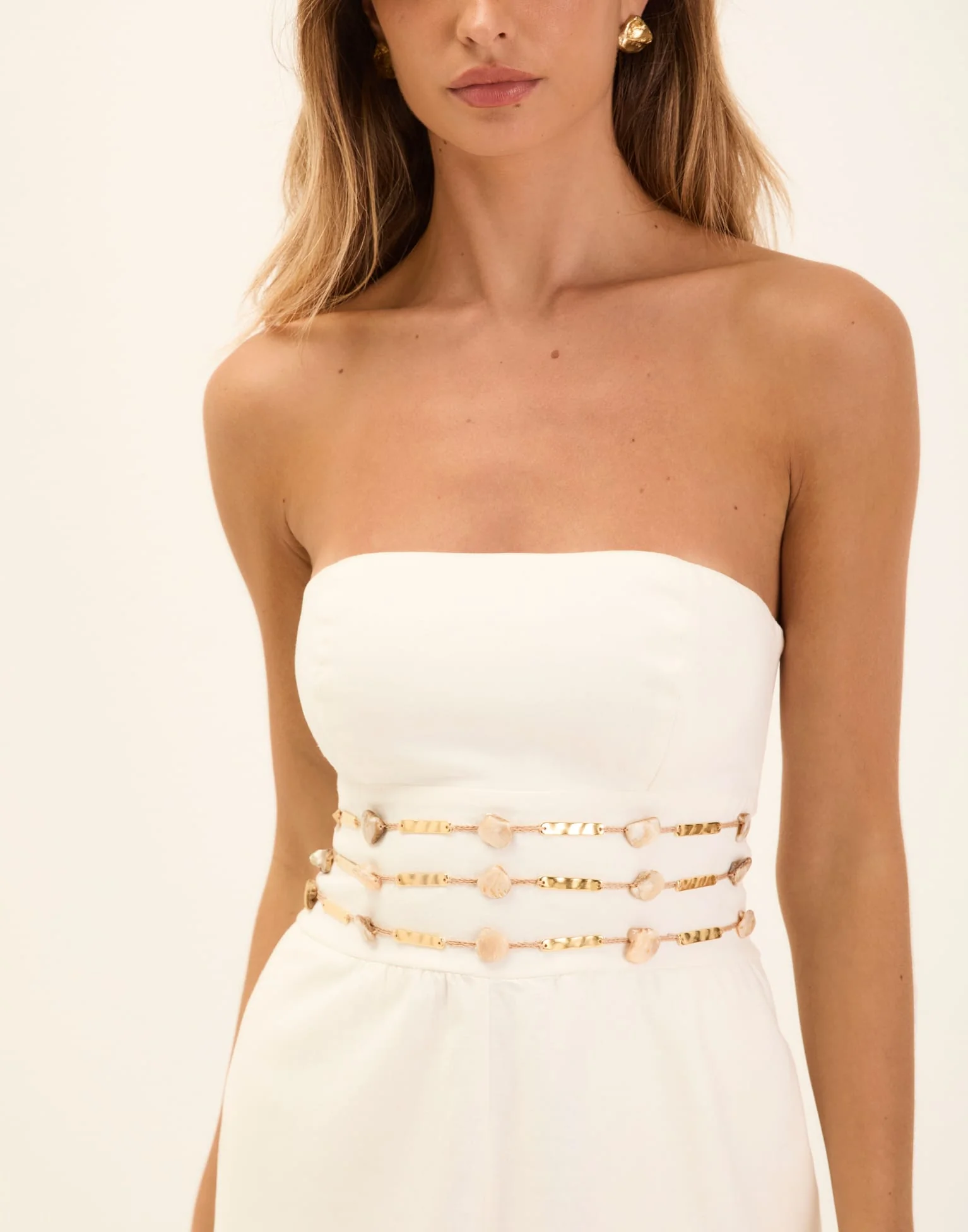 Grace Midi Dress - Off White - Image 4