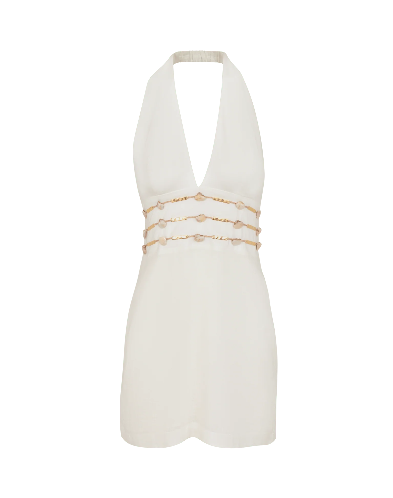 Grace Short Dress - Off White - Image 7