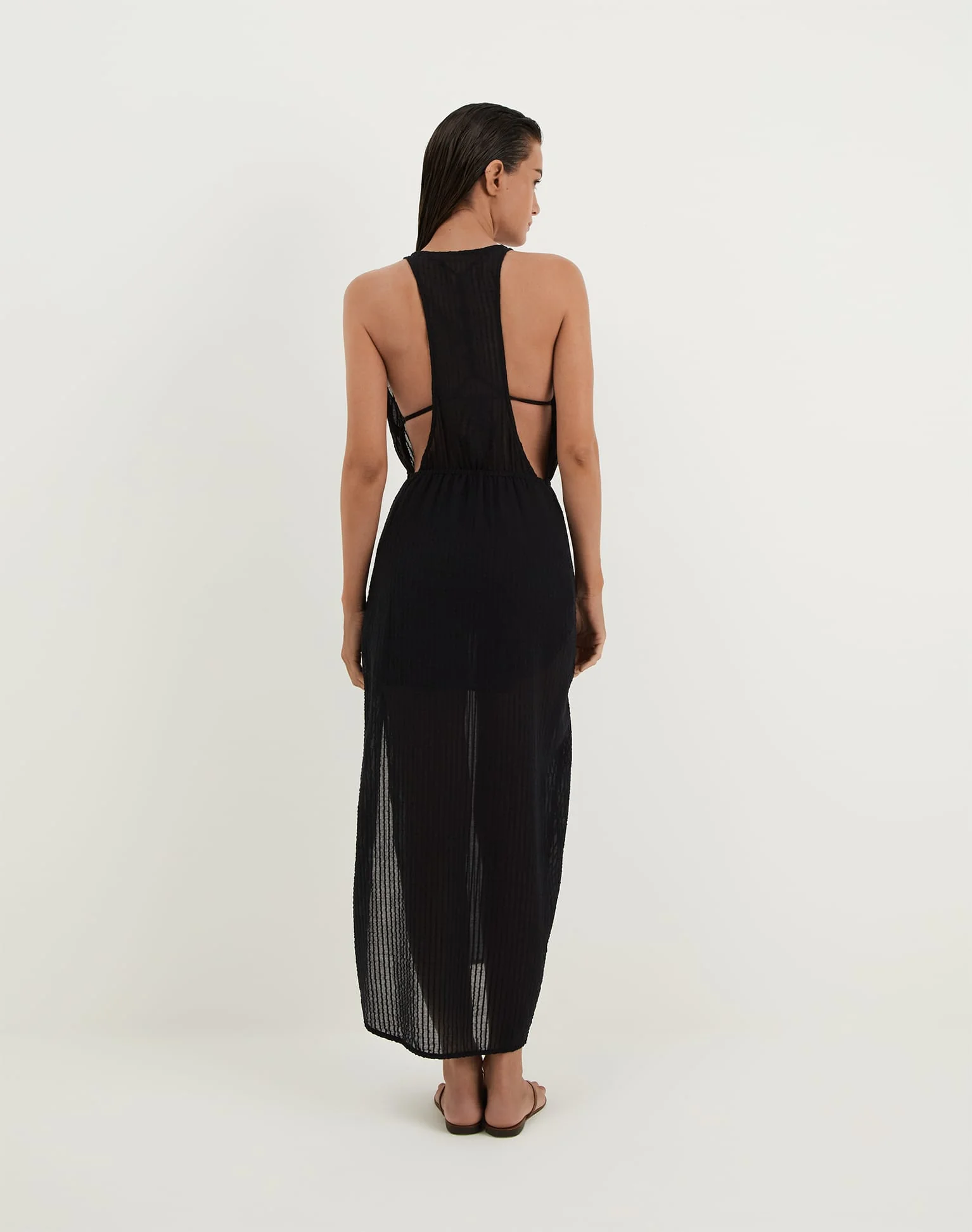 Ida Long Cover Up - Black - Image 3