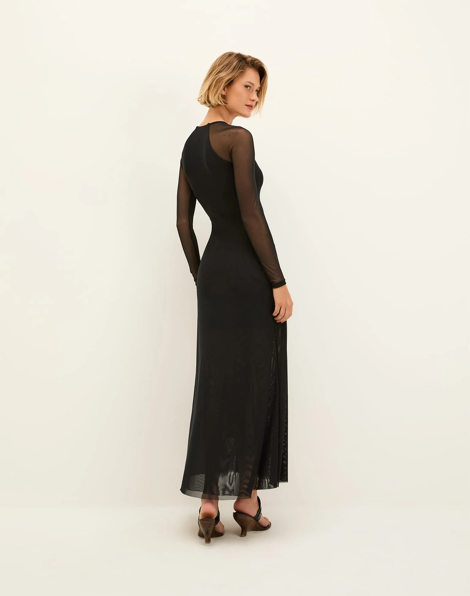 Iva Long Dress - Black - Image 3