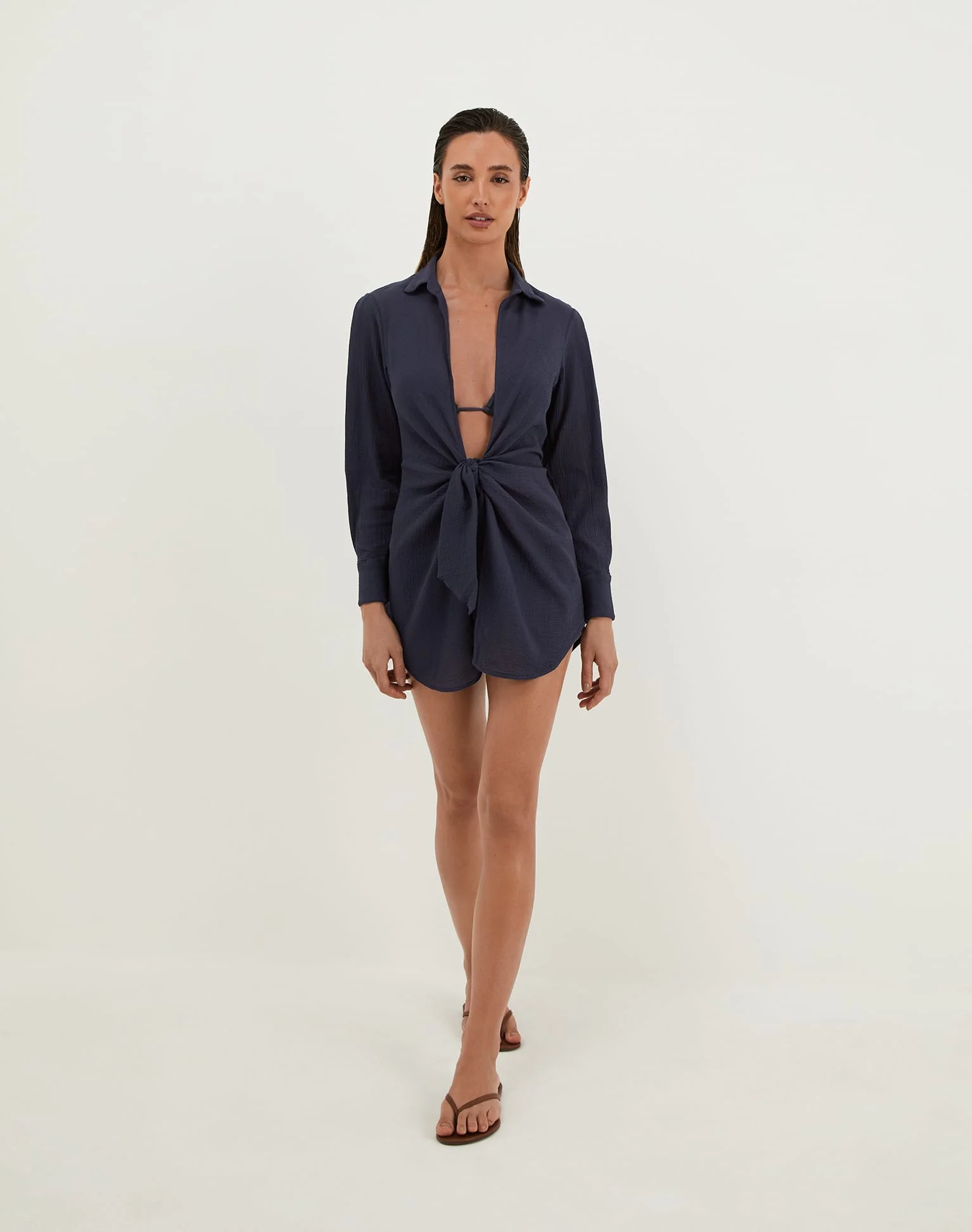 Juliete Short Cover Up - Sailboat - Image 5