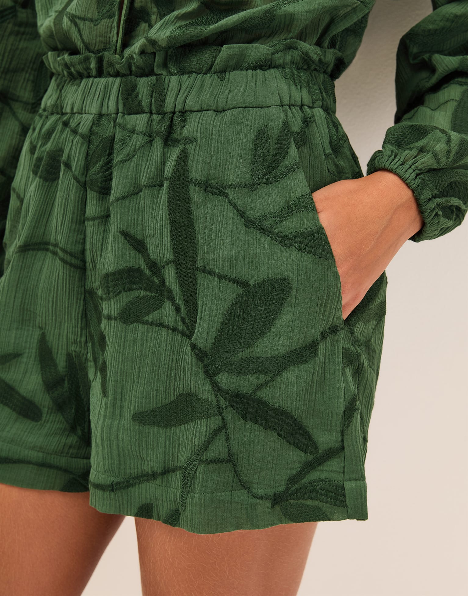 Kinsley Shorts - Embroidered Free Bird - Image 6