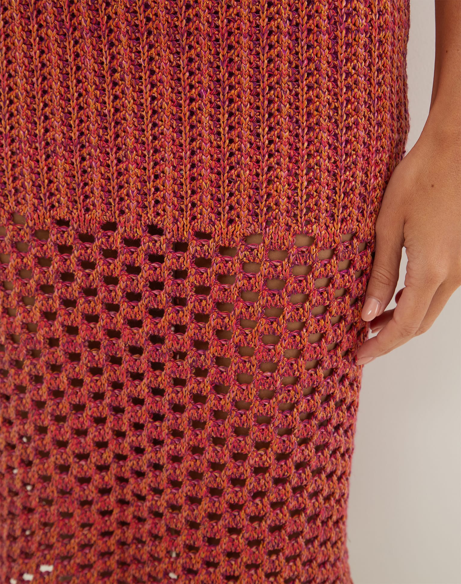 Knit Aria Midi Skirt (Final Sale) - Berry Burst - Image 6