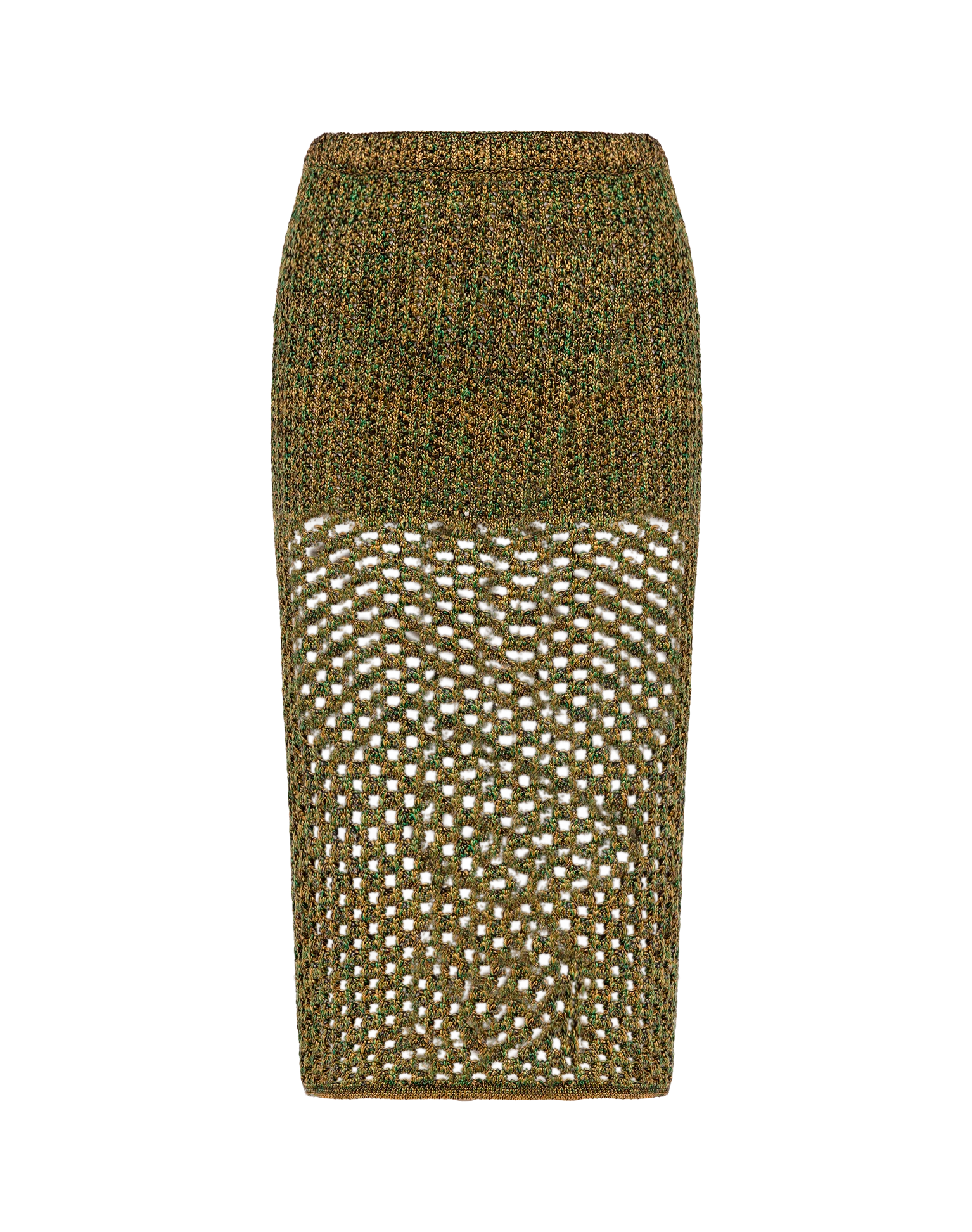 Knit Aria Midi Skirt (Final Sale) - Green - Image 7