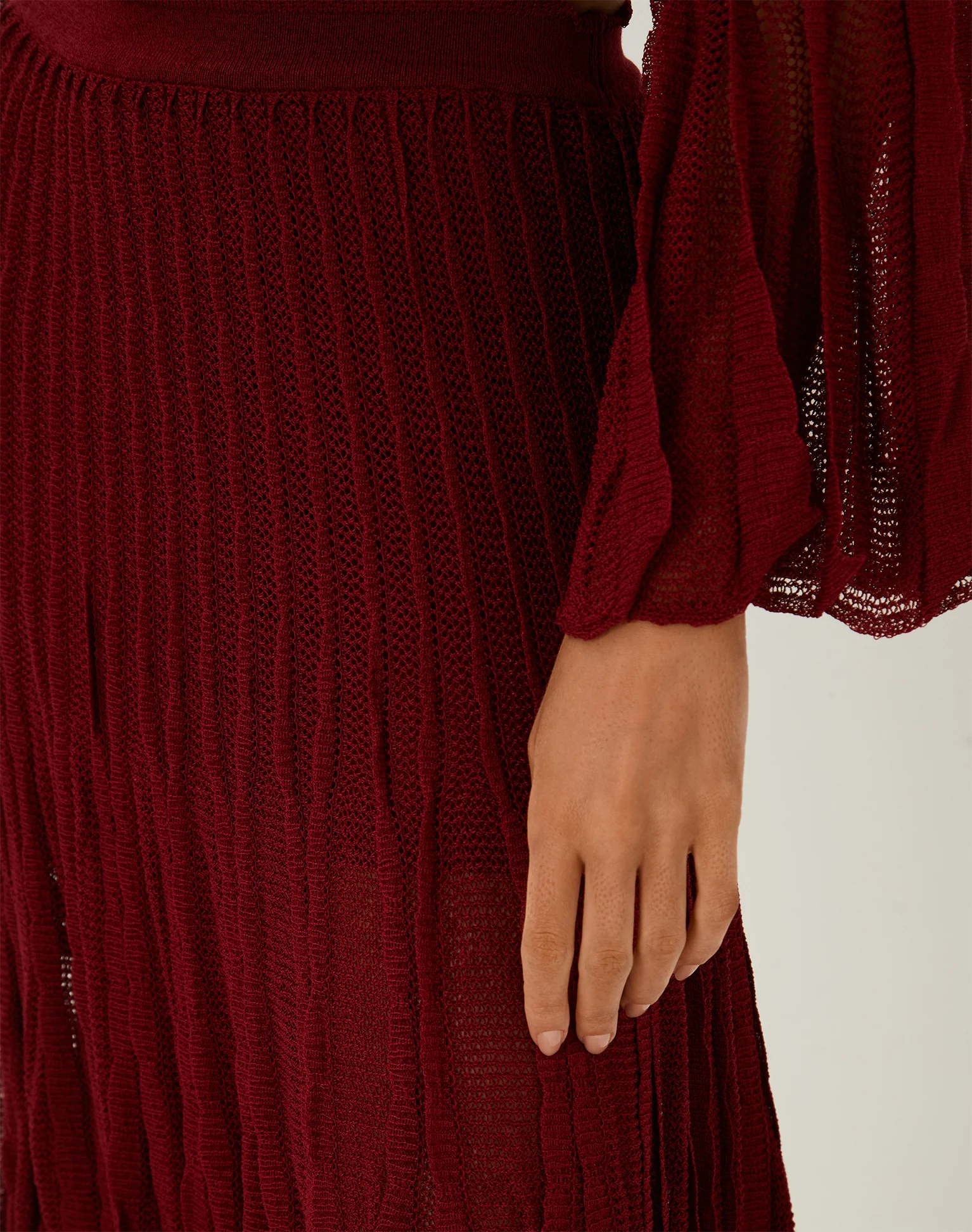Knit Celina Bell Sleeve Top - Ponche - Image 7