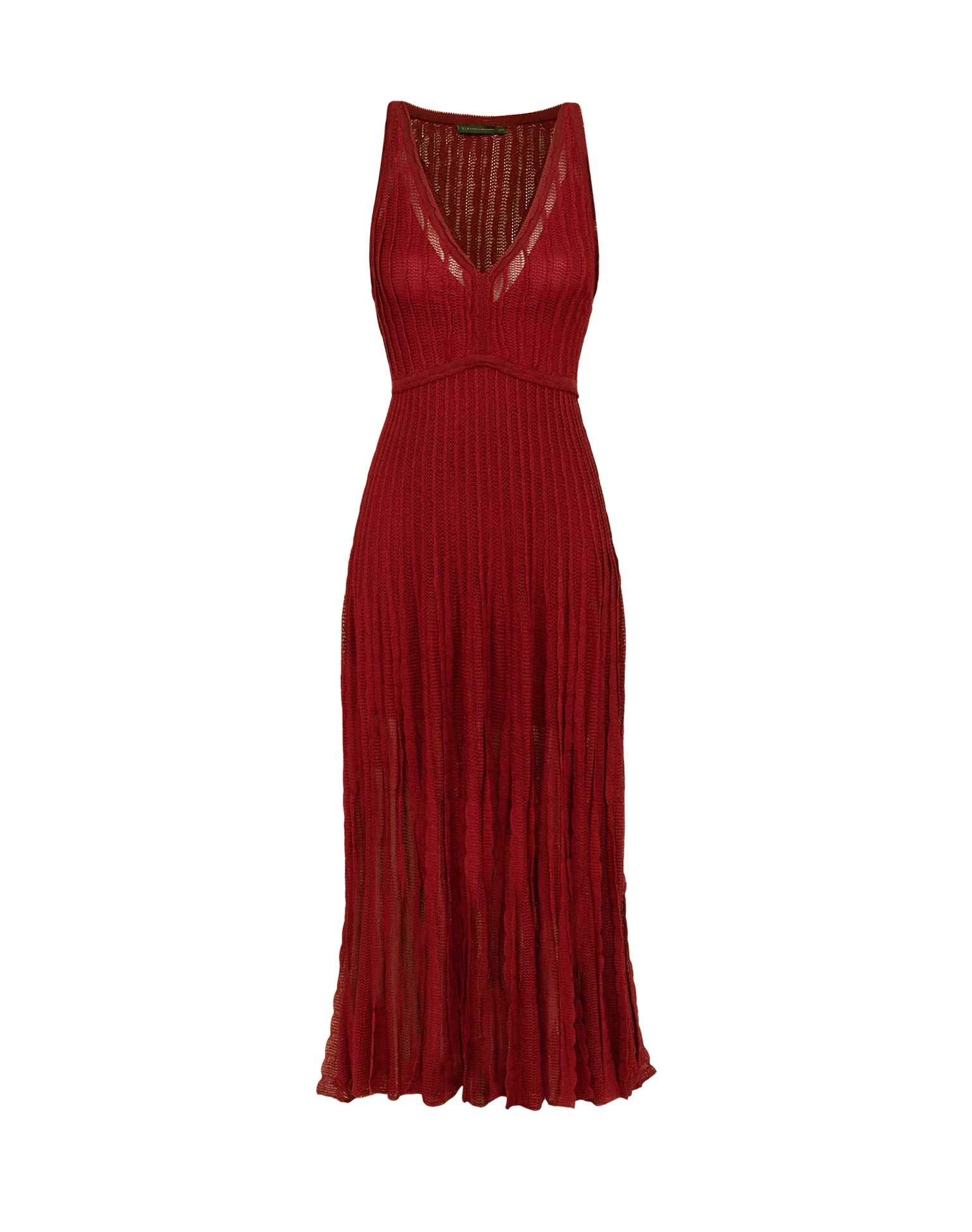 Knit Celina Long Dress - Ponche - Image 5