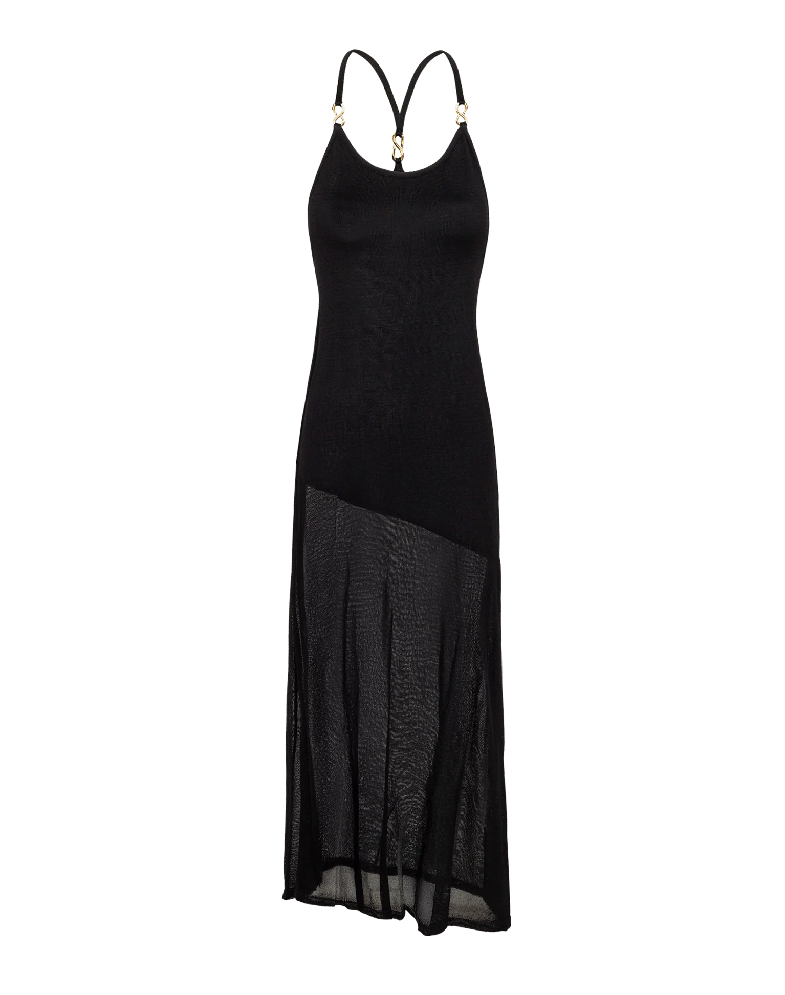 Knit Daphne Long Dress - Black - Image 10