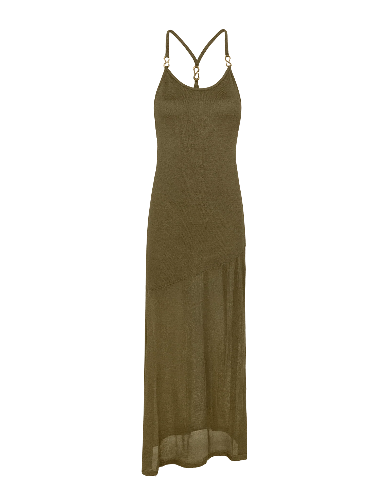 Knit Daphne Long Dress - Evergreen - Image 5