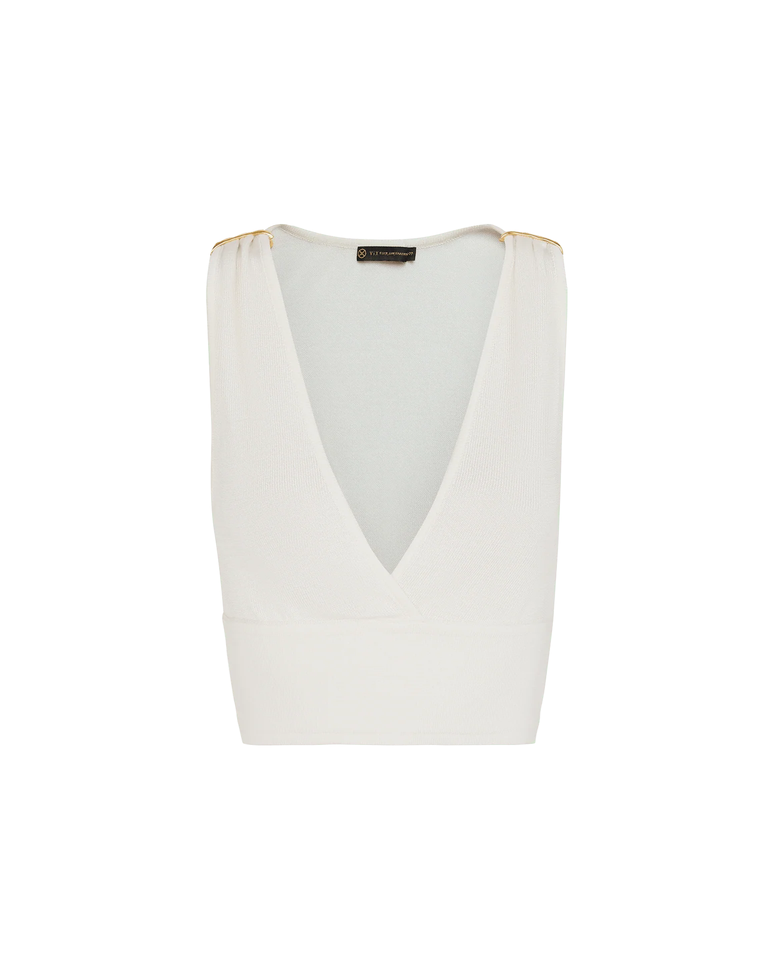 Knit Dora Blouse - Off White - Image 5