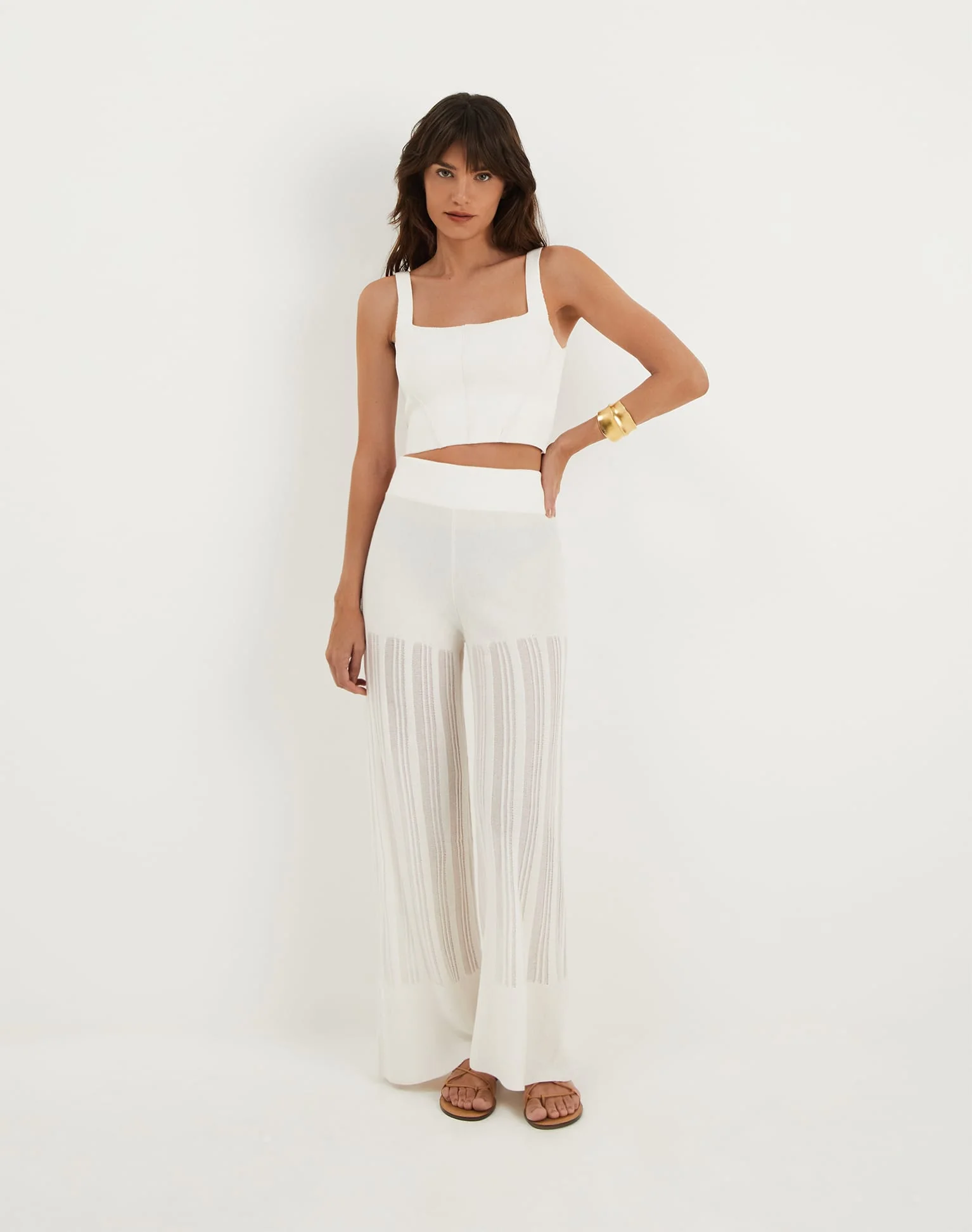 Knit Lene Top - Off White - Image 2