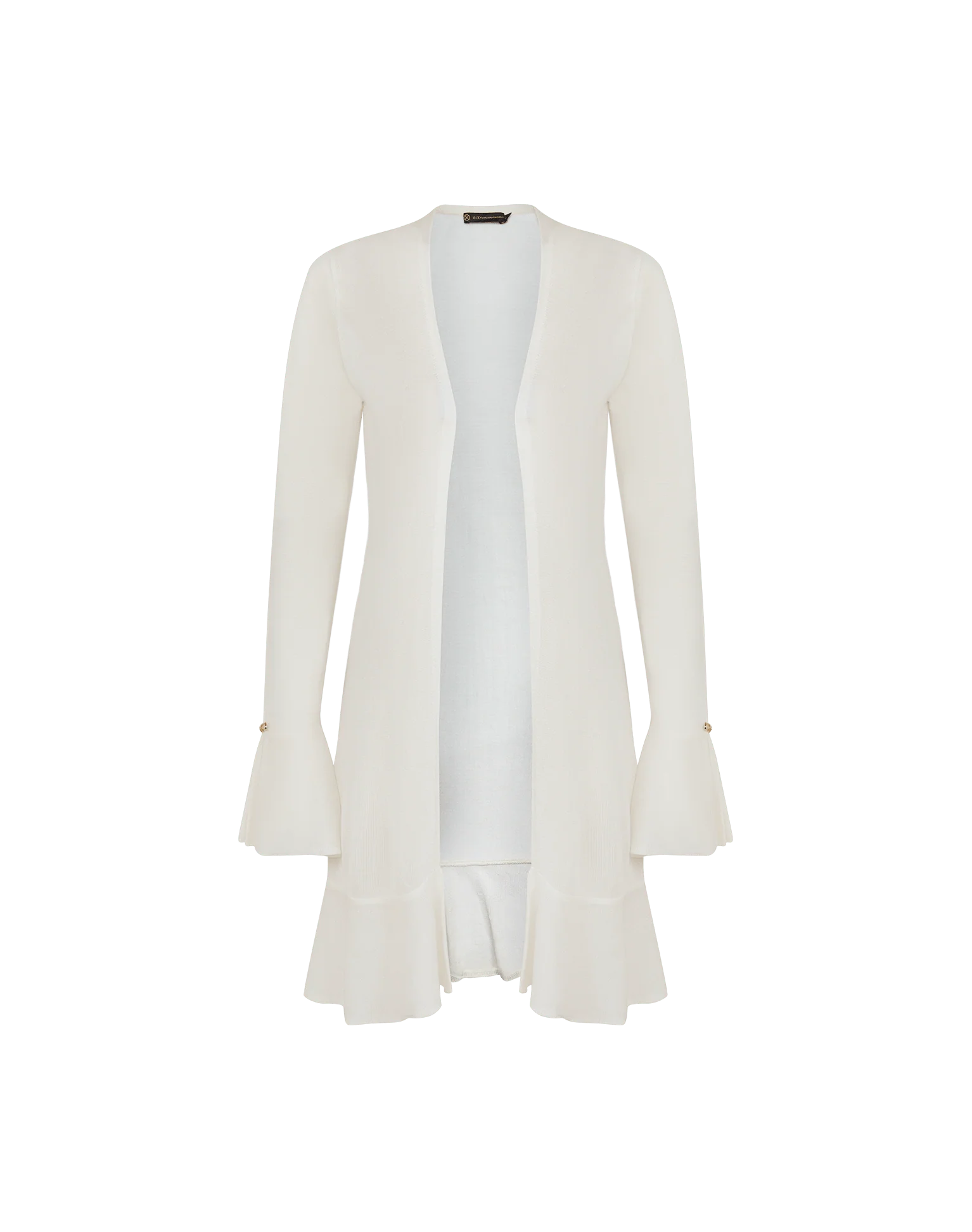 Knit Sasha Long Cardigan - Off White - Image 6