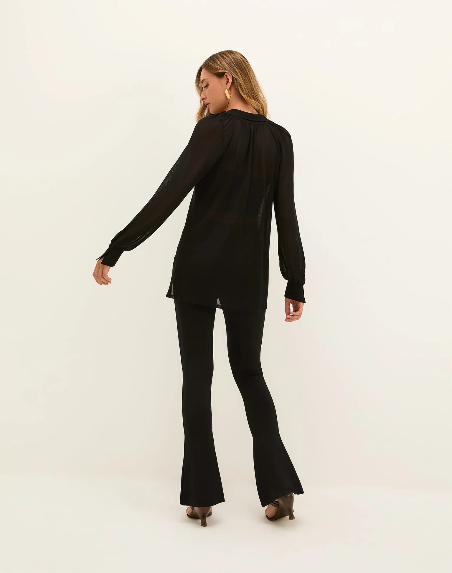 Knit Sia Cardigan - Black - Image 3