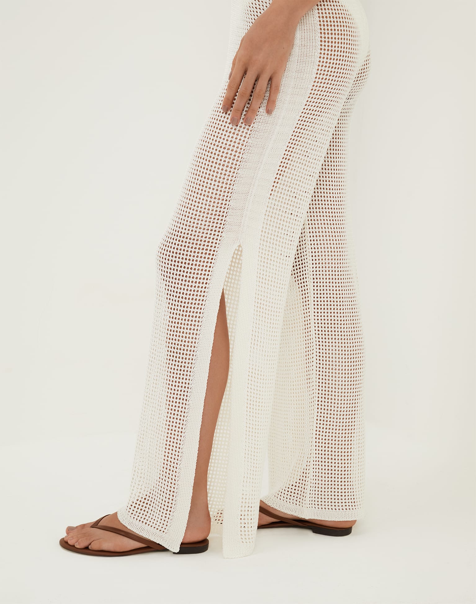 Knit Valerie Pants - Off White - Image 3
