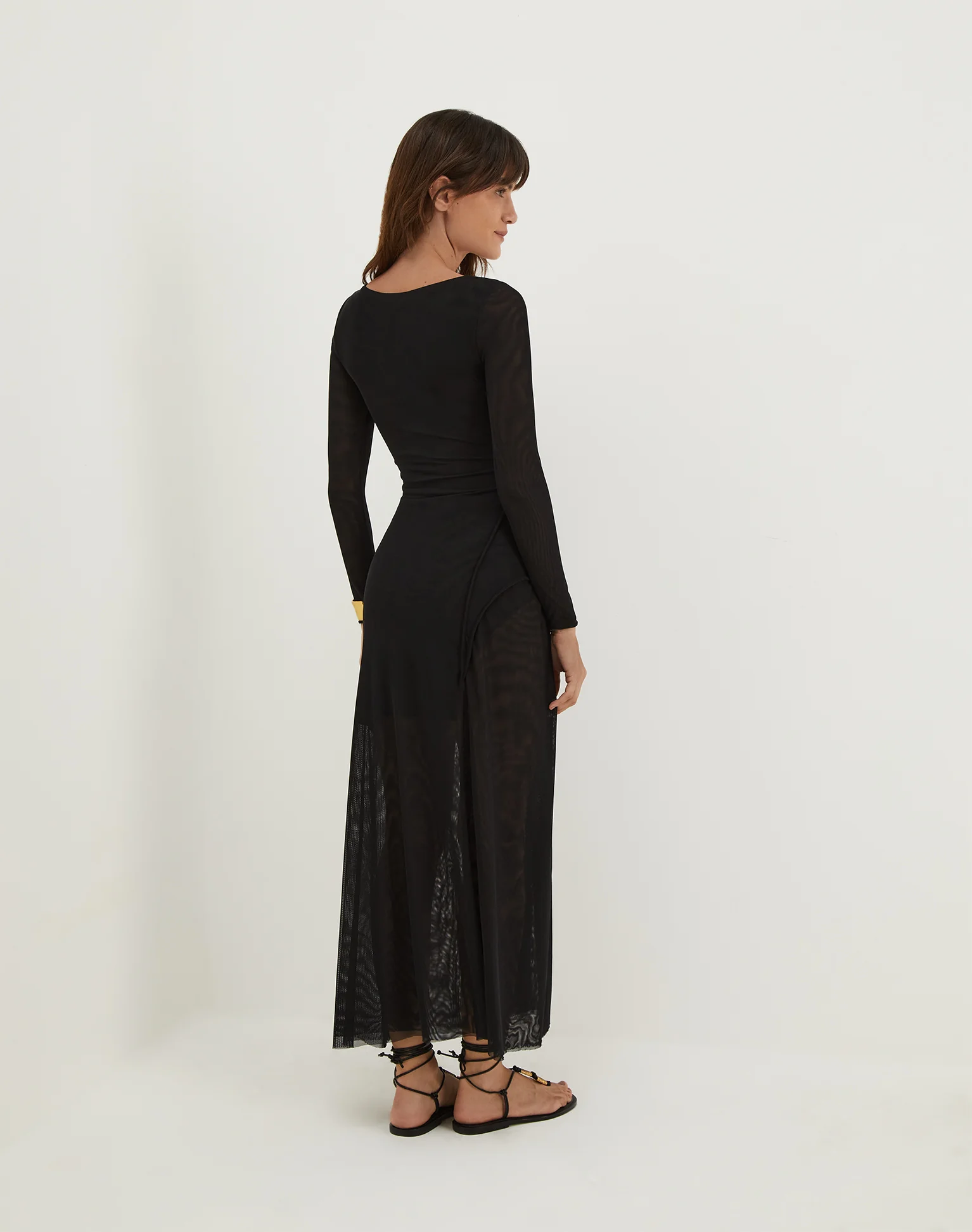 Lavinia Long Dress - Black - Image 3