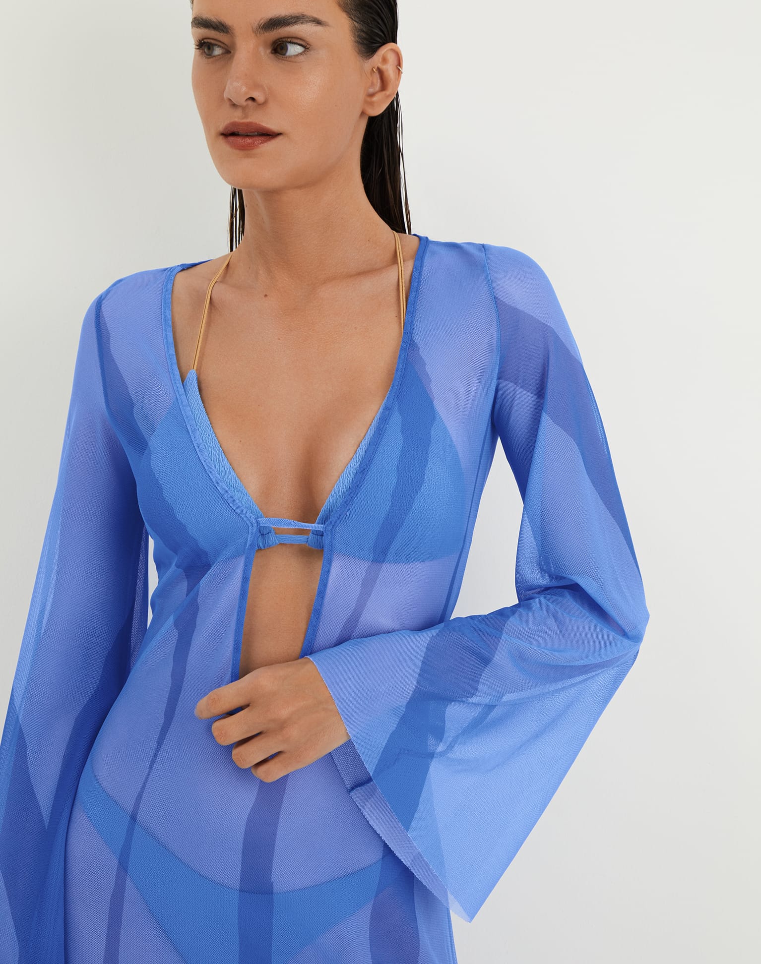 Lidi Long Cover Up Tunic - Neptune - Image 6