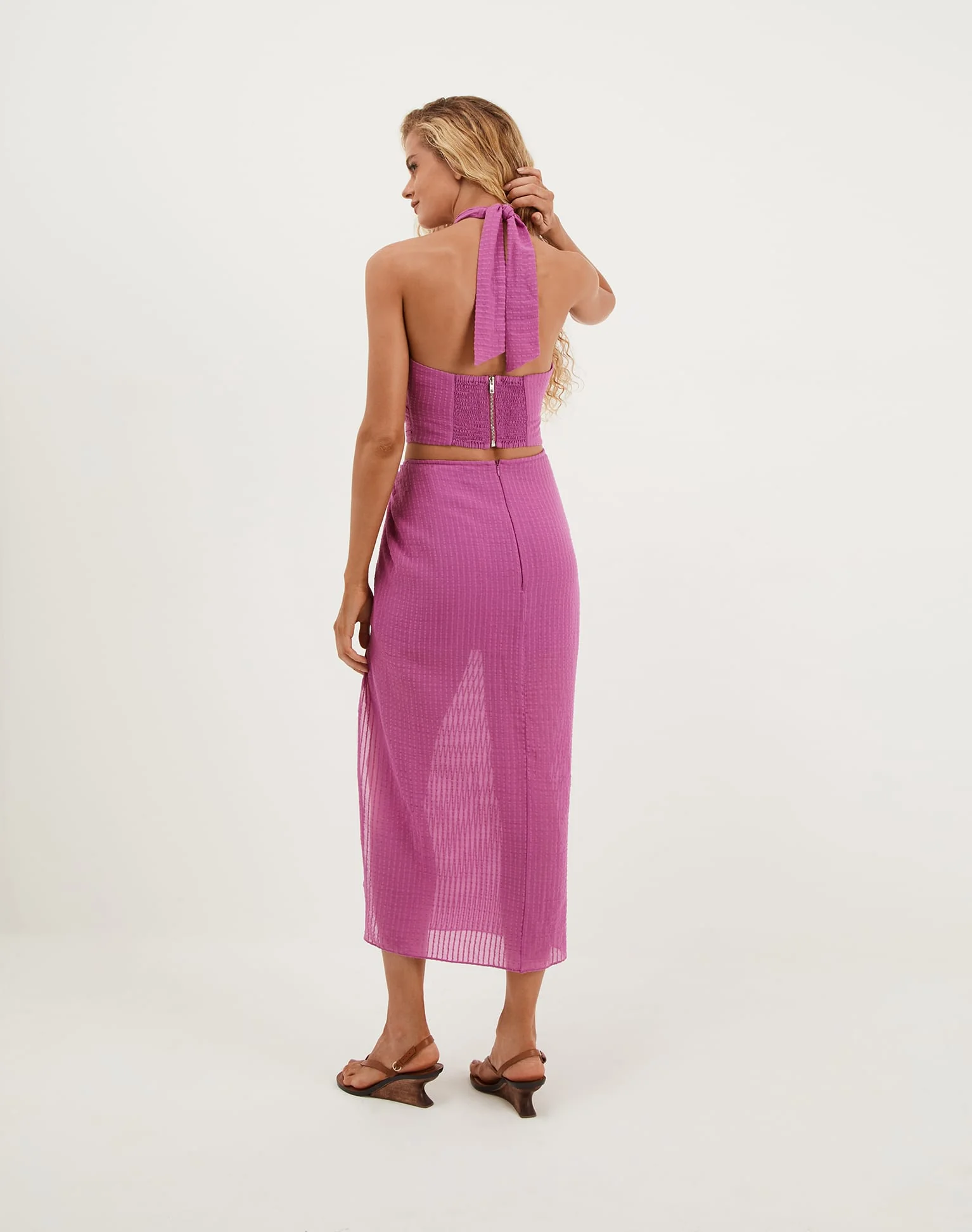Lily Halter Top - French Rose - Image 3