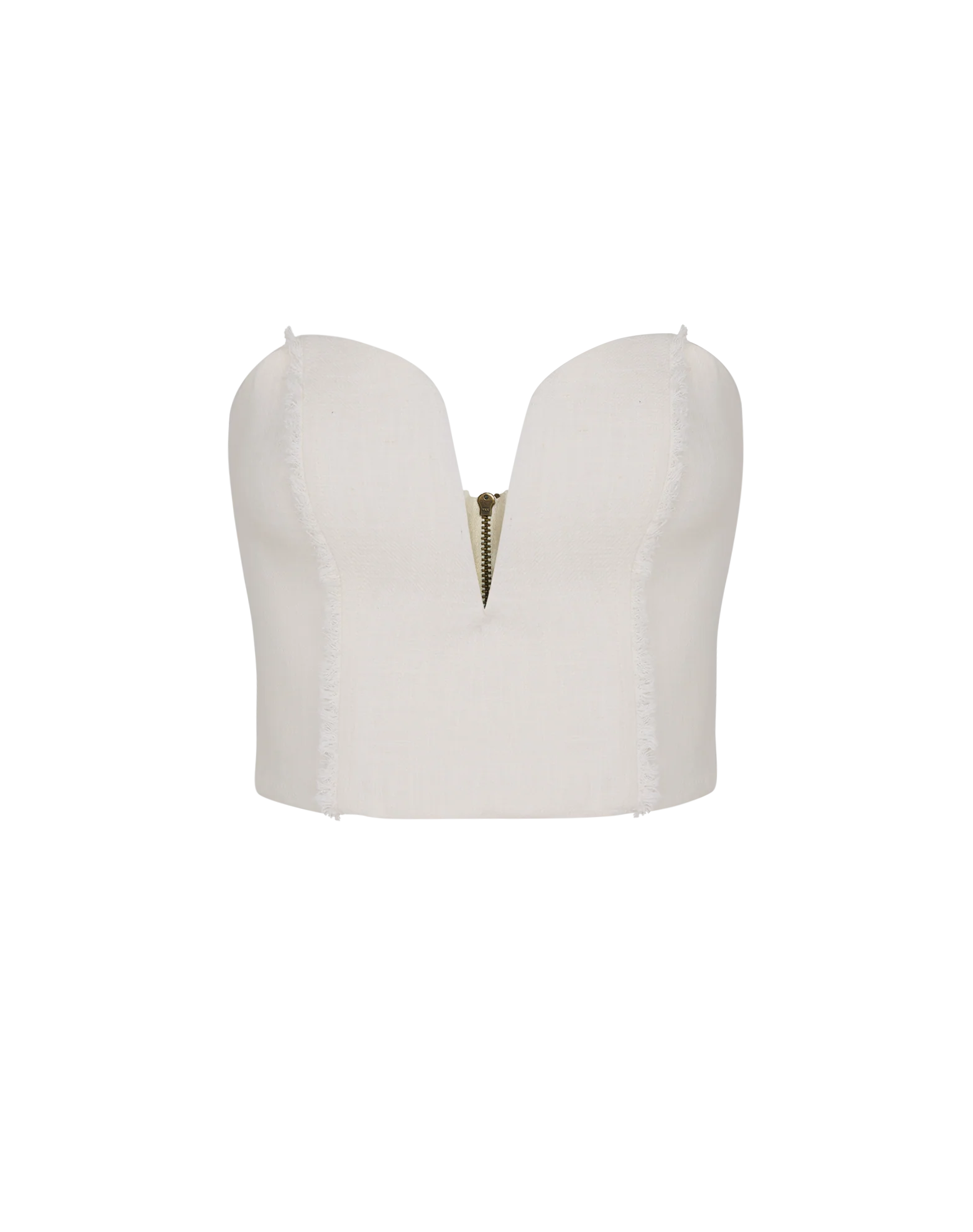 Louise Cropped Top - Off White - Image 10
