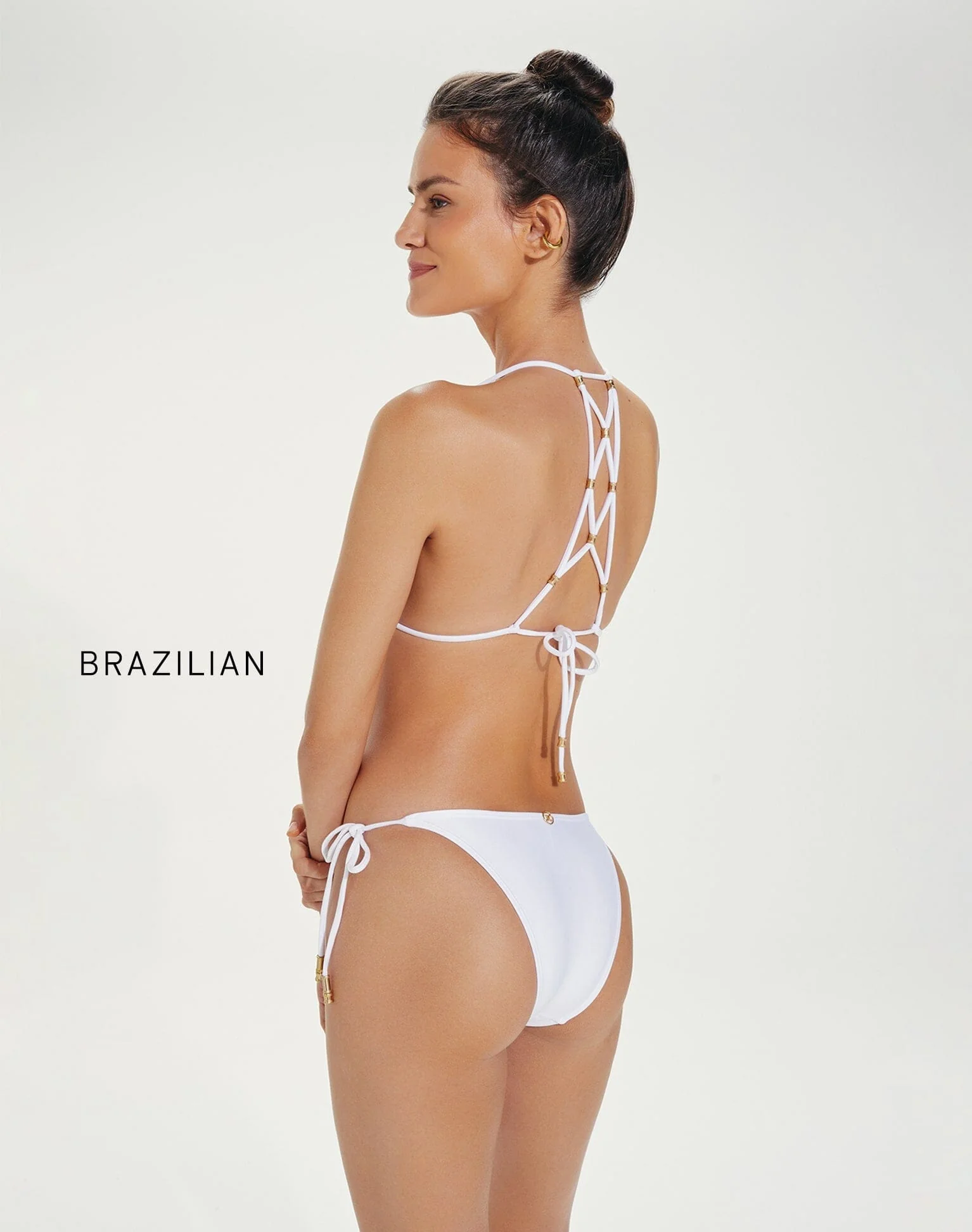 Lucy Tie Side Bottom - White - Image 4