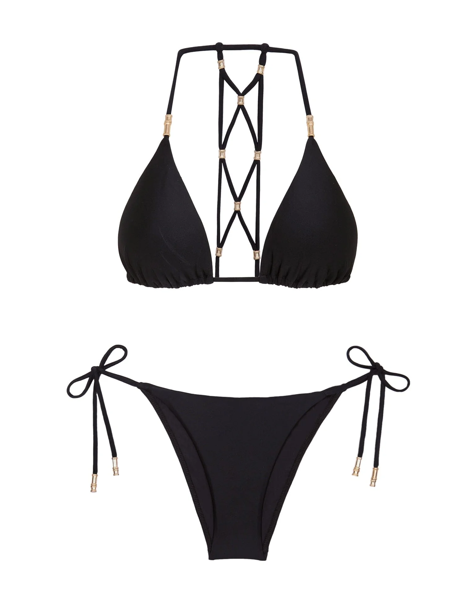 Lucy Triangle Top - Black - Image 7