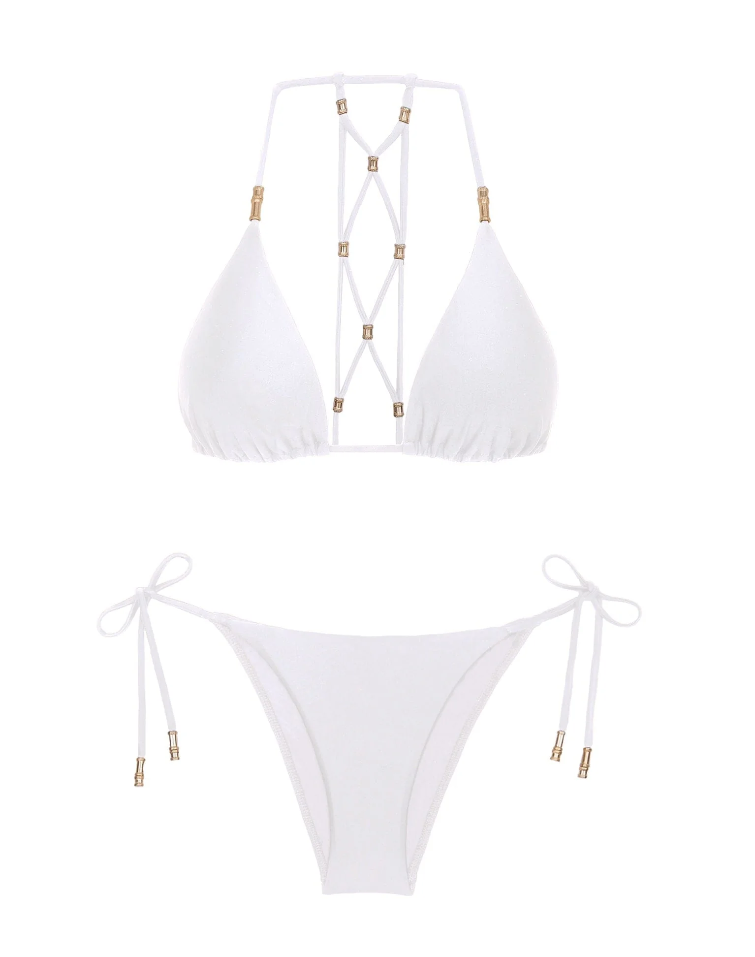 Lucy Triangle Top - White - Image 7