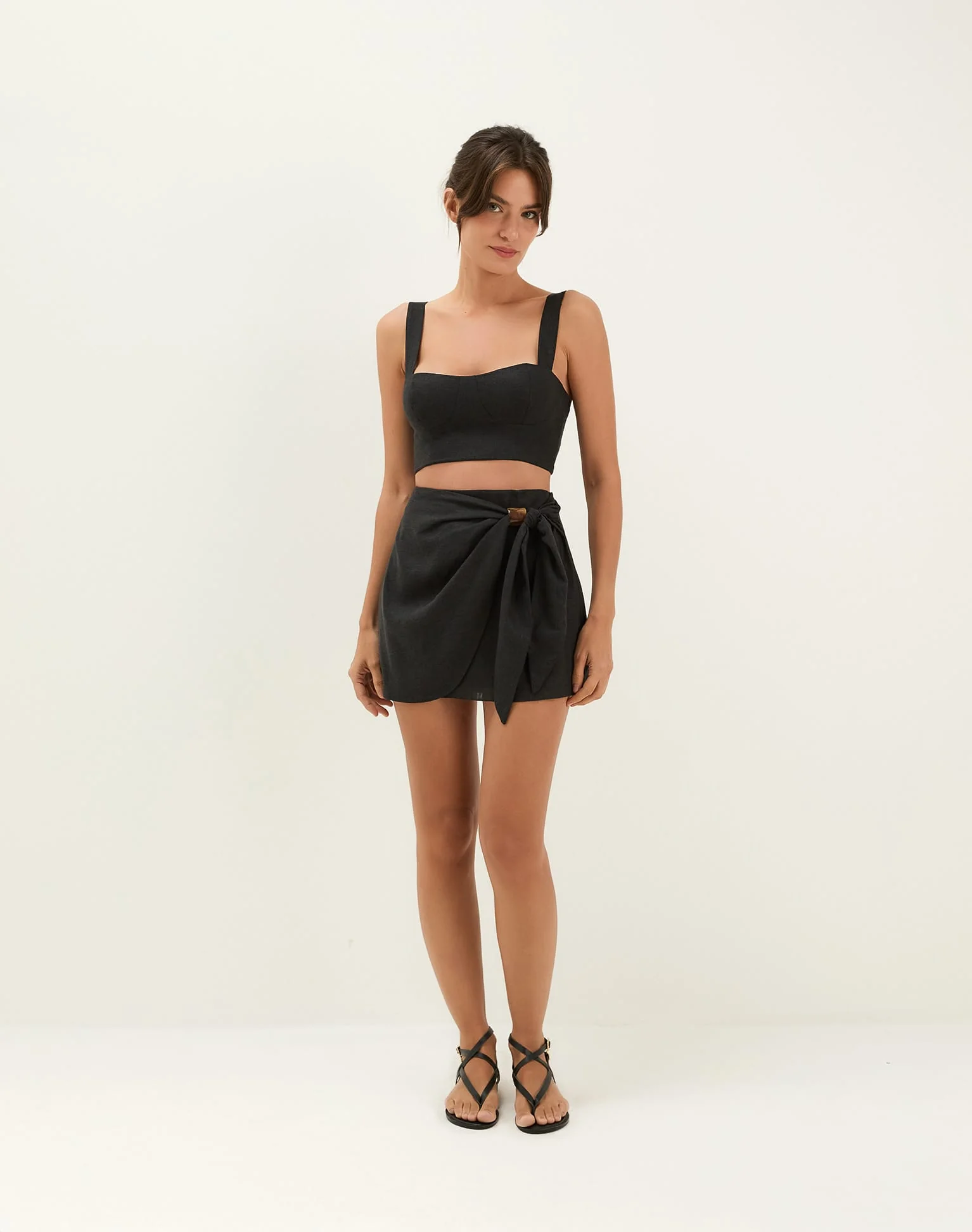 Luna Mini Skirt - Black - Image 7