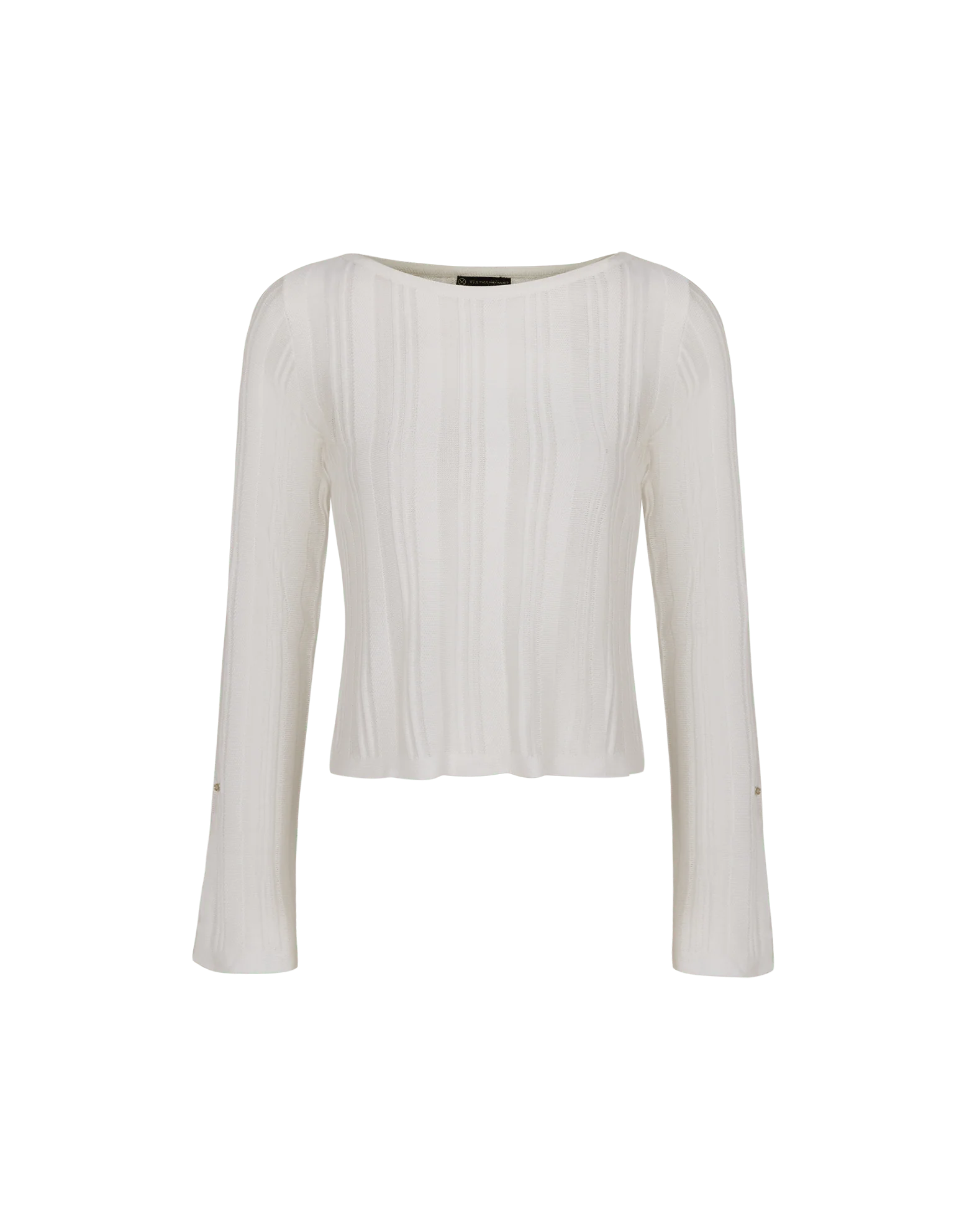 Knit Malene Blouse - Off White - Image 9