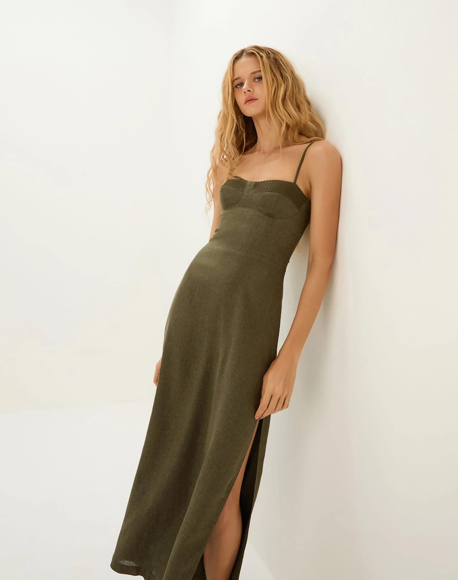 Mallorca Midi Dress - Evergreen - Image 4
