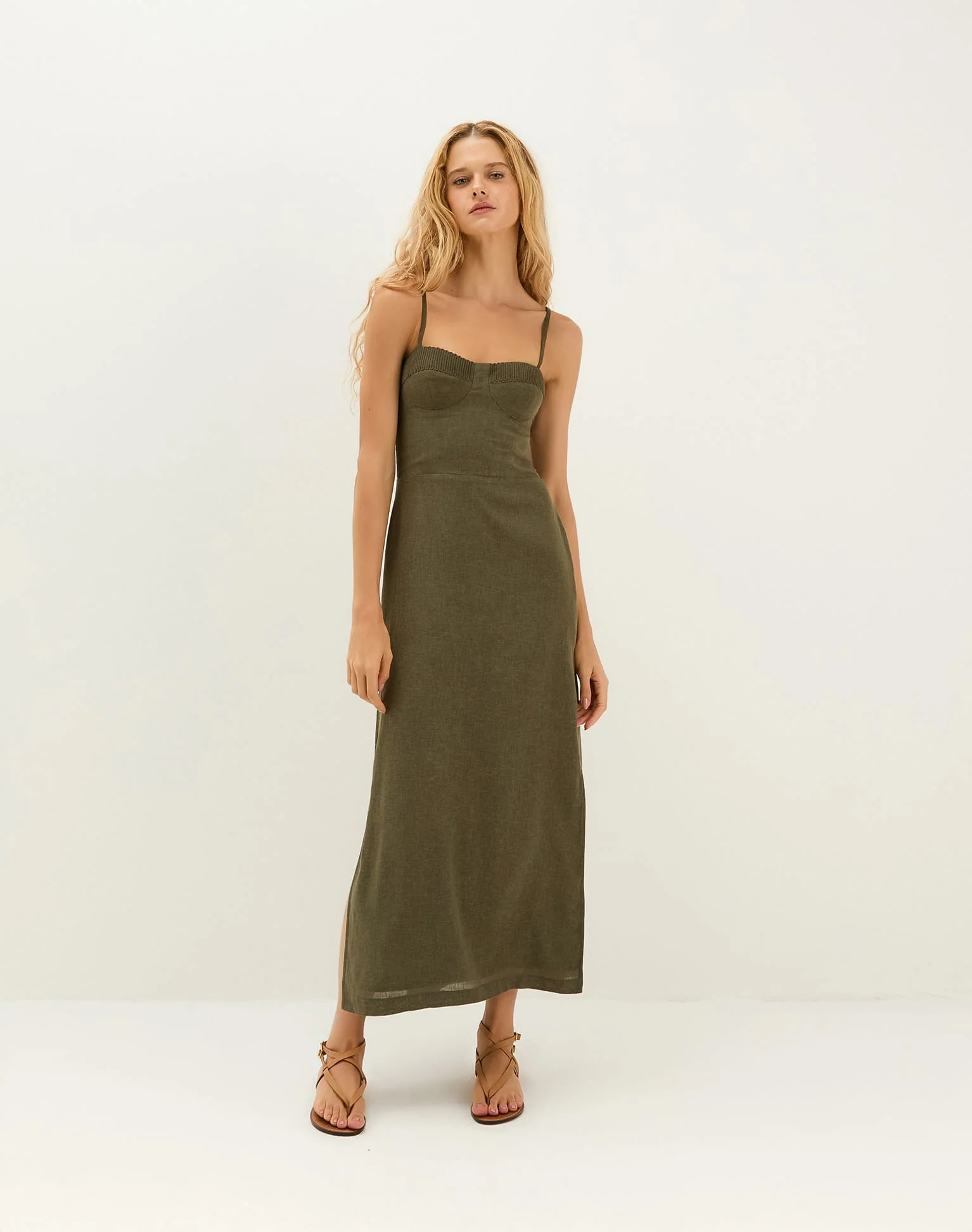 Mallorca Midi Dress - Evergreen - Image 6