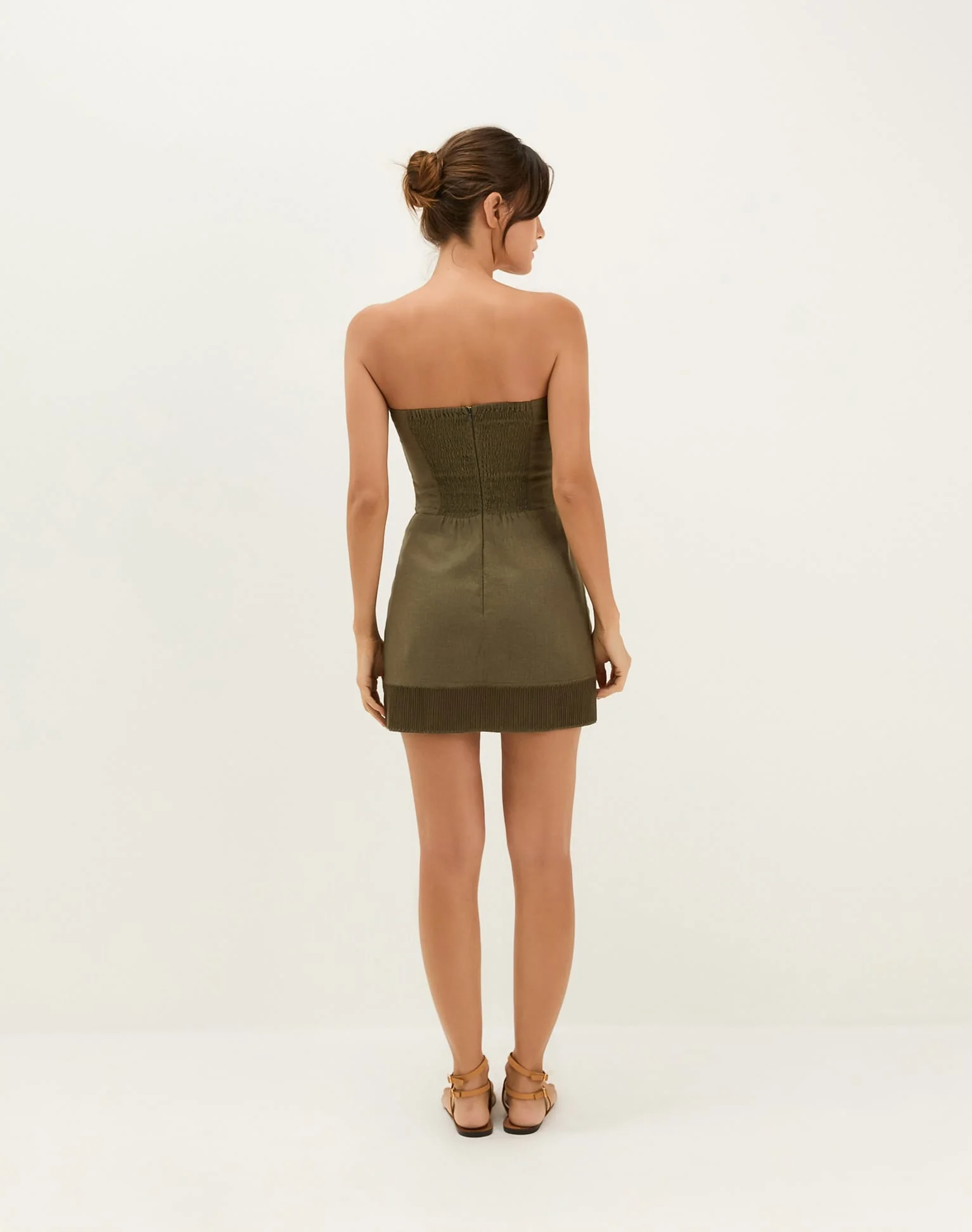 Mallorca Short Dress - Evergreen - Image 4