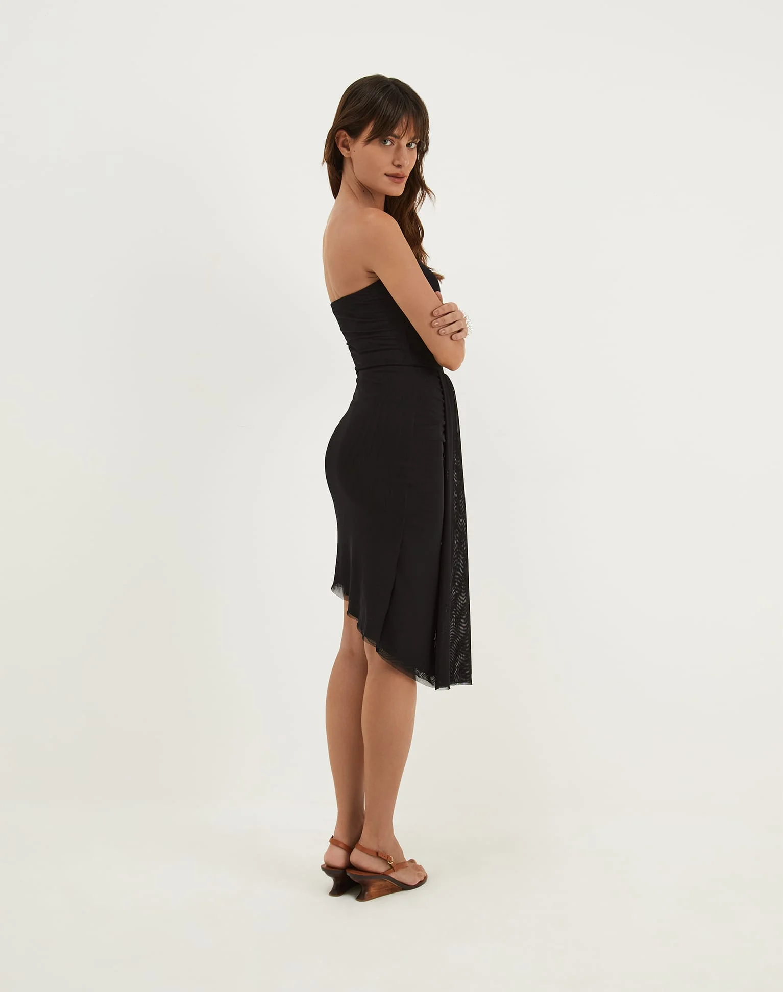 Mara Mini Dress - Black - Image 3